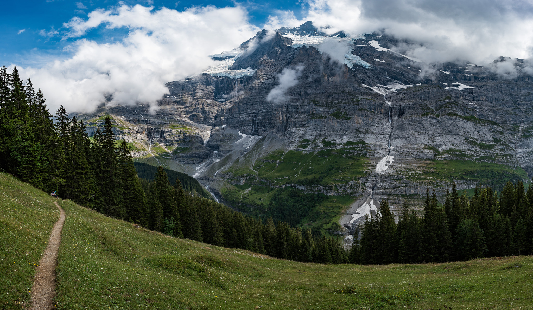 Nikon D750 + Nikon AF-S Nikkor 24mm F1.4G ED sample photo. Wengen countryside photography