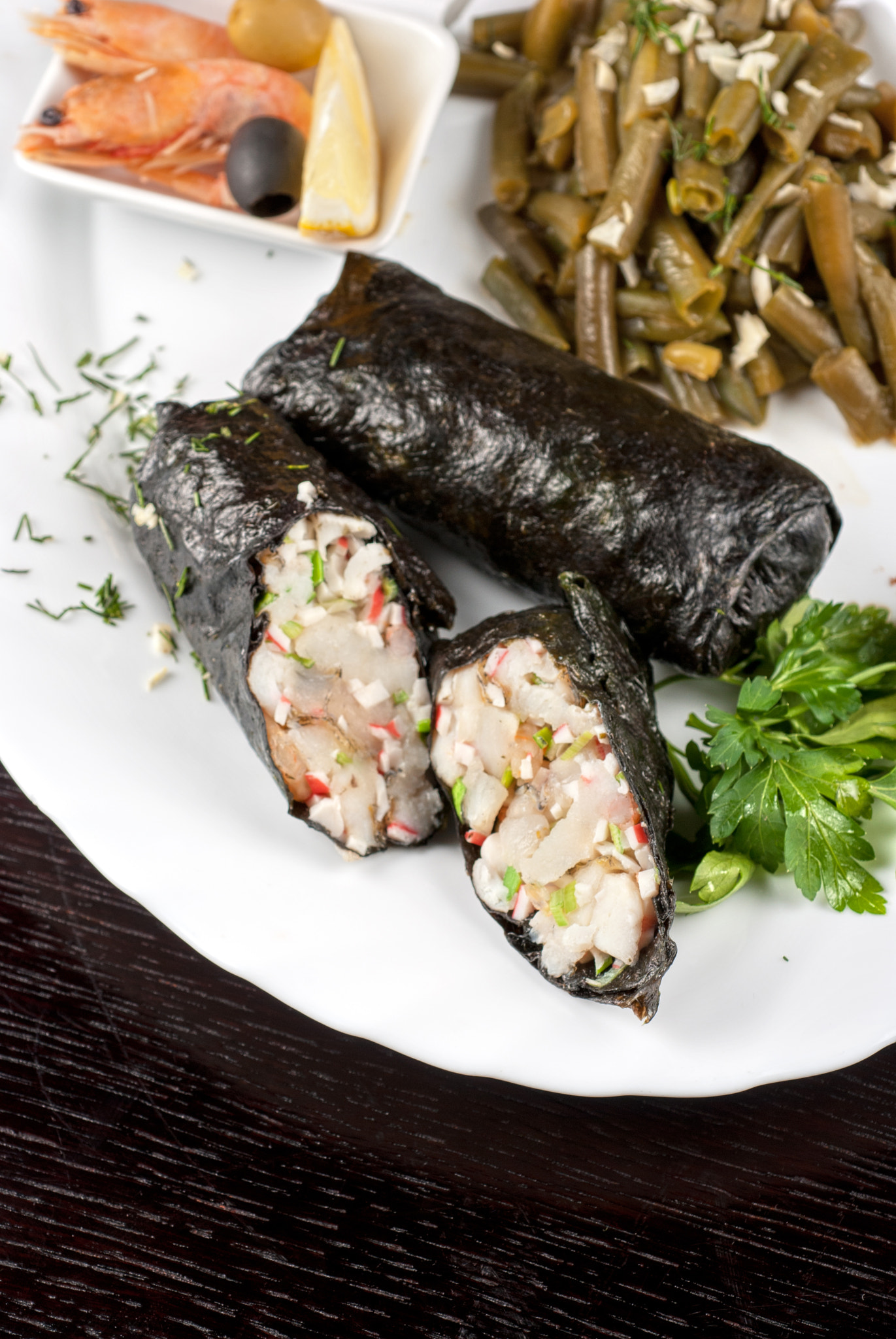 Nikon D80 + Nikon AF Micro-Nikkor 60mm F2.8D sample photo. Tasty fish dish photography