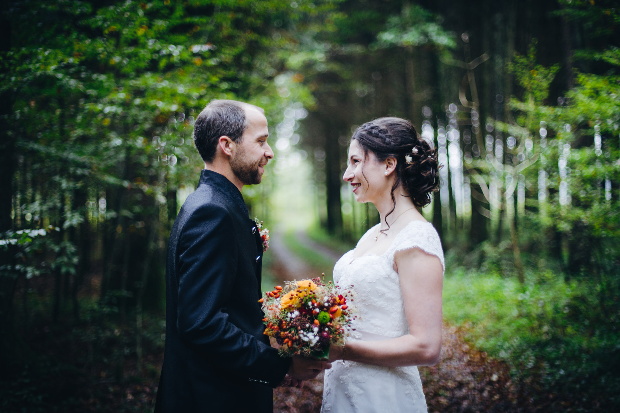 Sony a7R II + Canon EF 50mm F1.4 USM sample photo. Love in the woods photography