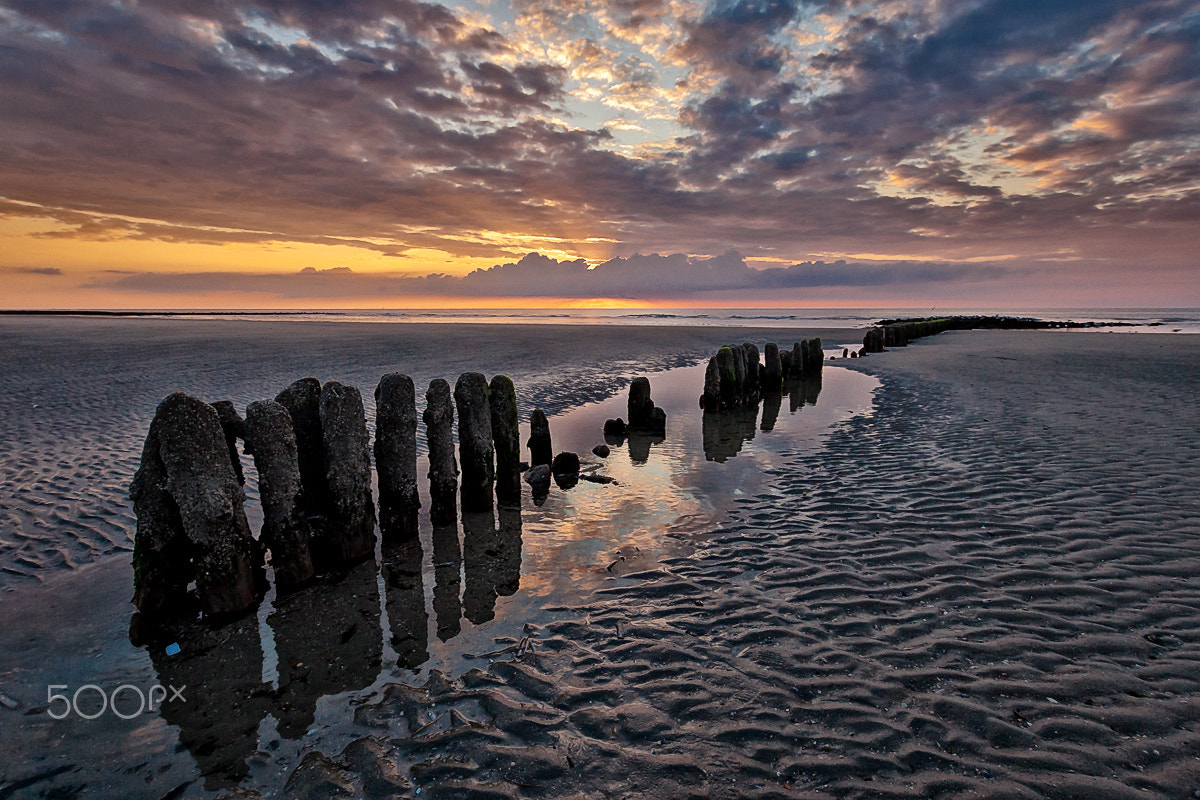 Sigma 10-20mm F3.5 EX DC HSM sample photo. Evening at the wadden sea photography