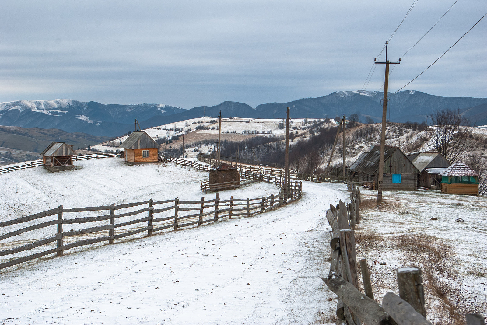 Pentax *ist DL sample photo. Old village in the western ukraine. carpathians montains. photography