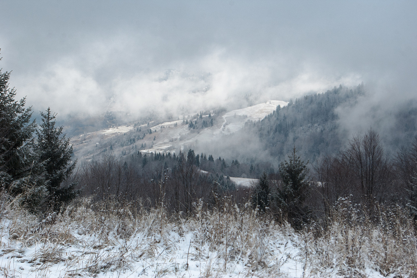 Pentax *ist DL + Pentax smc DA 18-55mm F3.5-5.6 AL sample photo. Mountain landscape. carpathians, ukraine. photography
