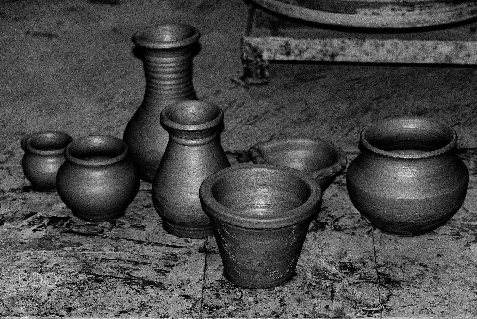 Nikon D3000 sample photo. At a potters' workshop photography