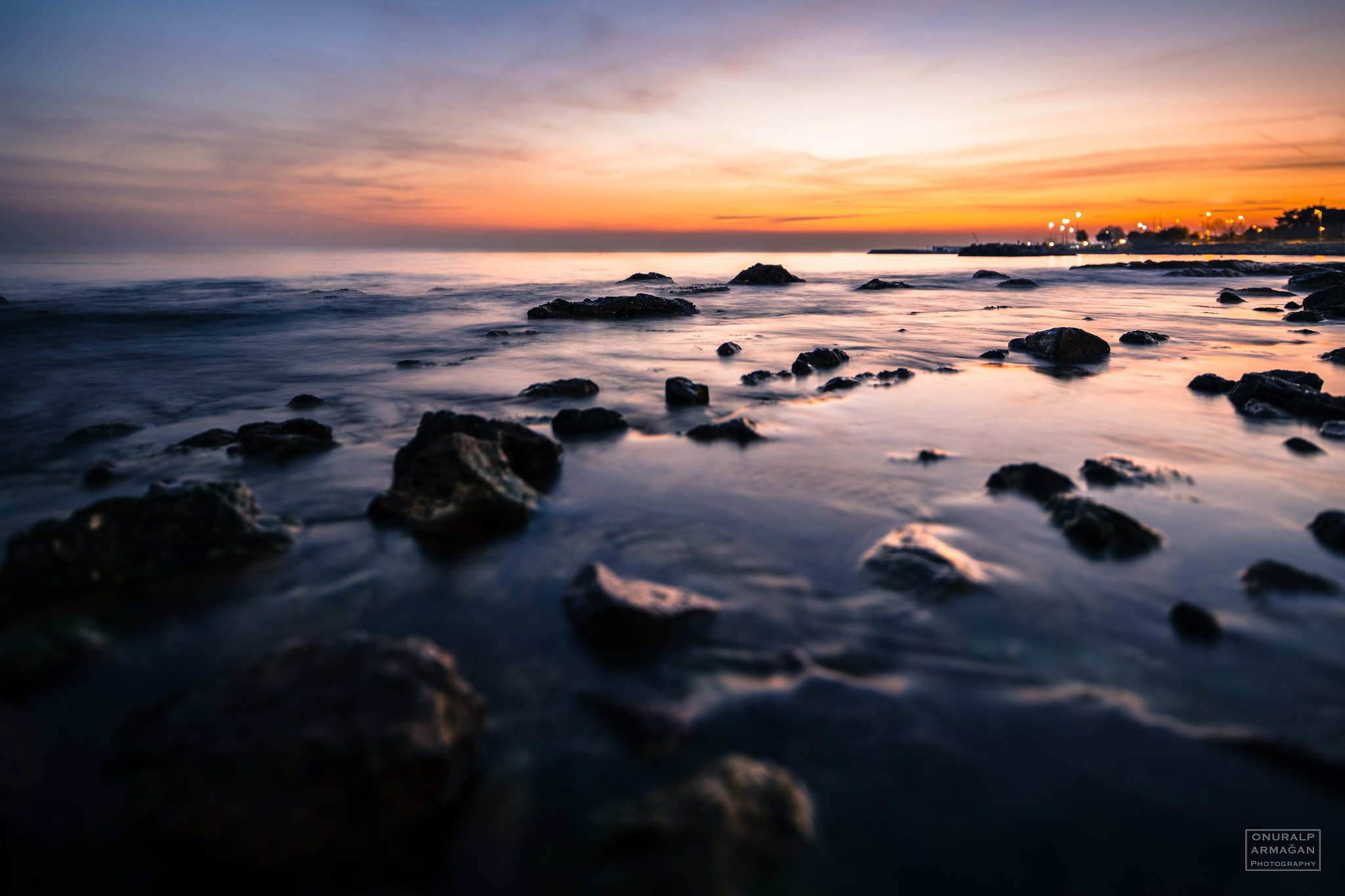 Canon TS-E 17mm F4L Tilt-Shift sample photo. Sunset & rocks photography