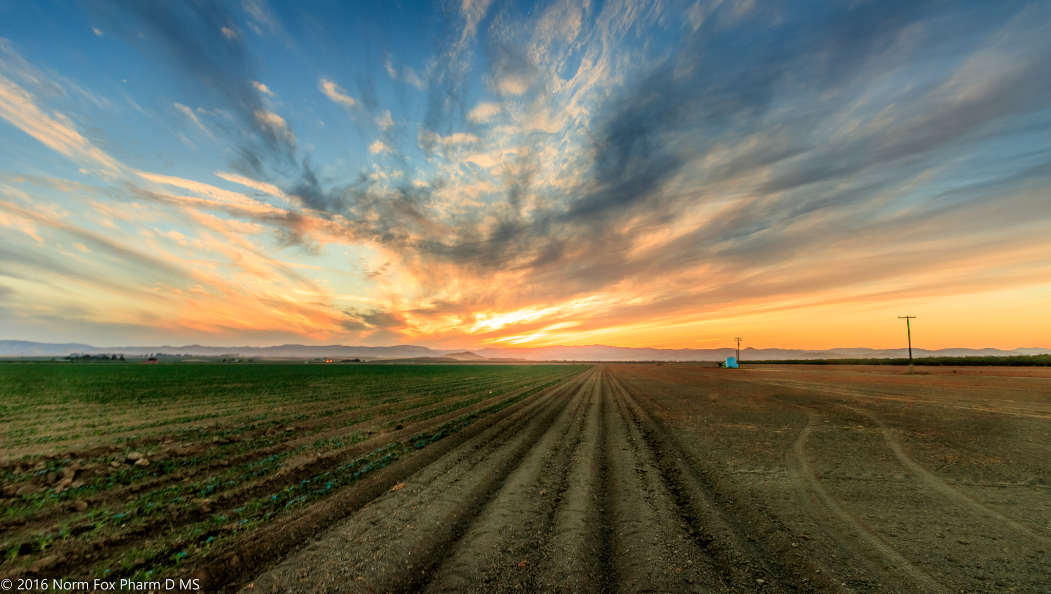 Canon EOS 760D (EOS Rebel T6s / EOS 8000D) sample photo. Sunset over farm photography