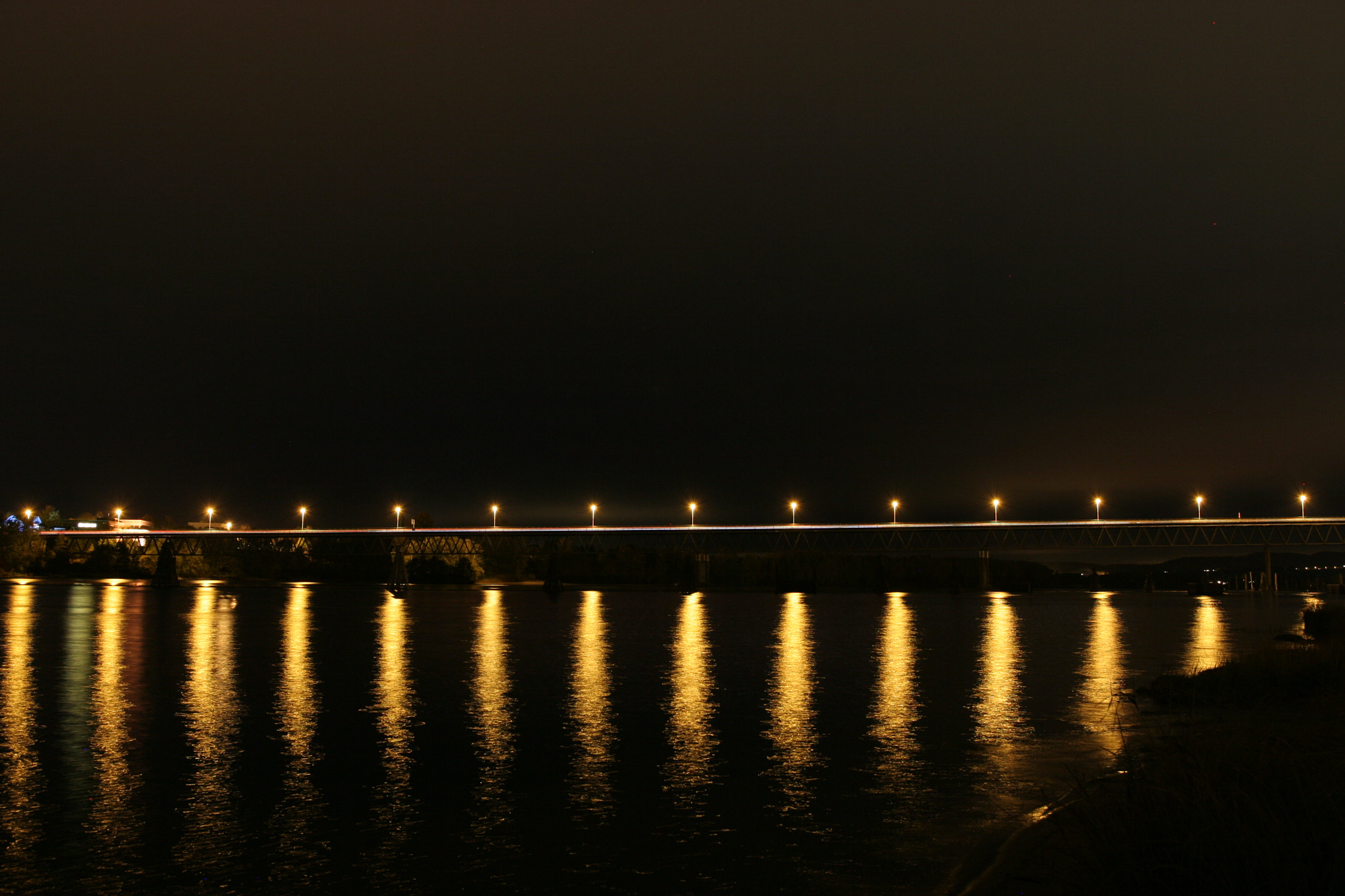 Sigma 18-35mm f/1.8 DC HSM sample photo. Fetsund bridge by night photography