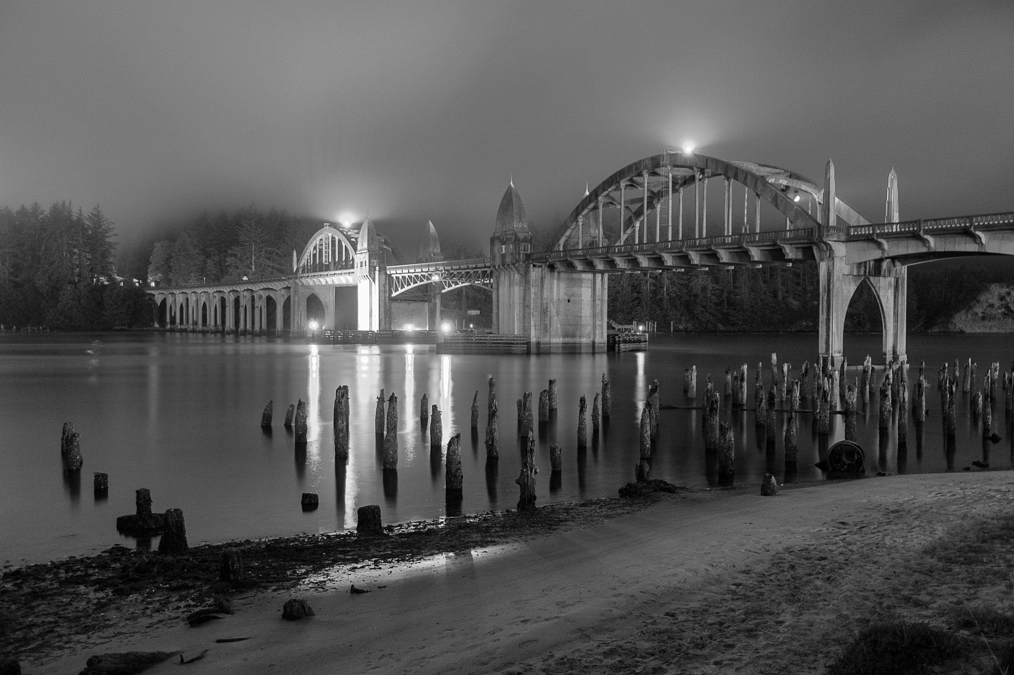 Canon EF-S 18-55mm F3.5-5.6 II sample photo. Siuslaw bridge photography