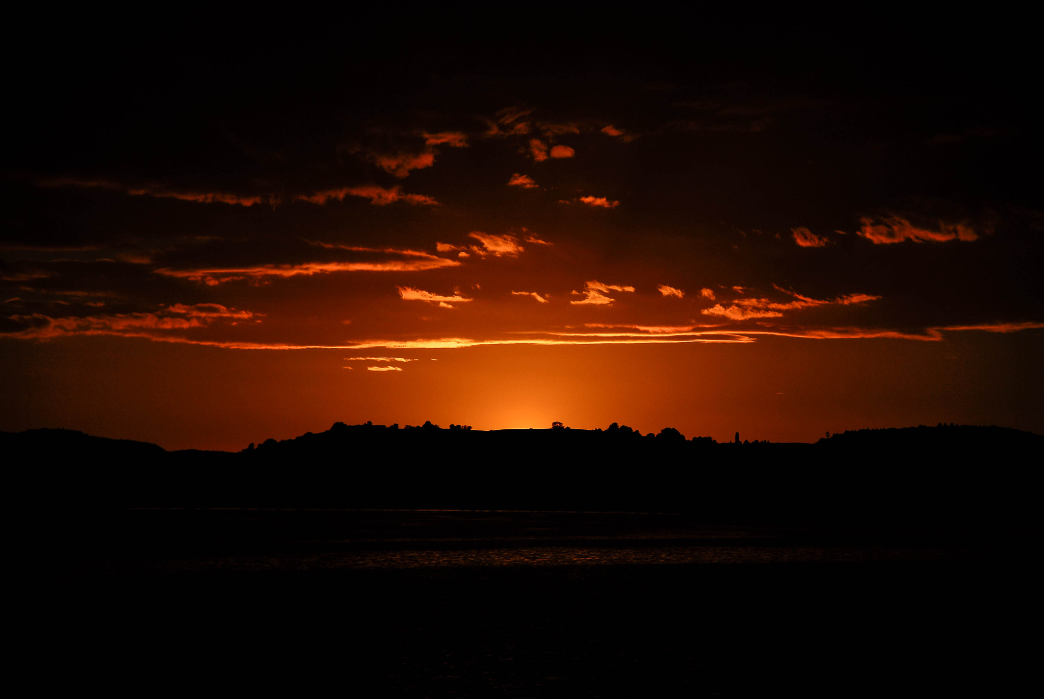 Nikon D200 + Sigma 18-125mm F3.8-5.6 DC HSM sample photo. Just this glowing sunset photography
