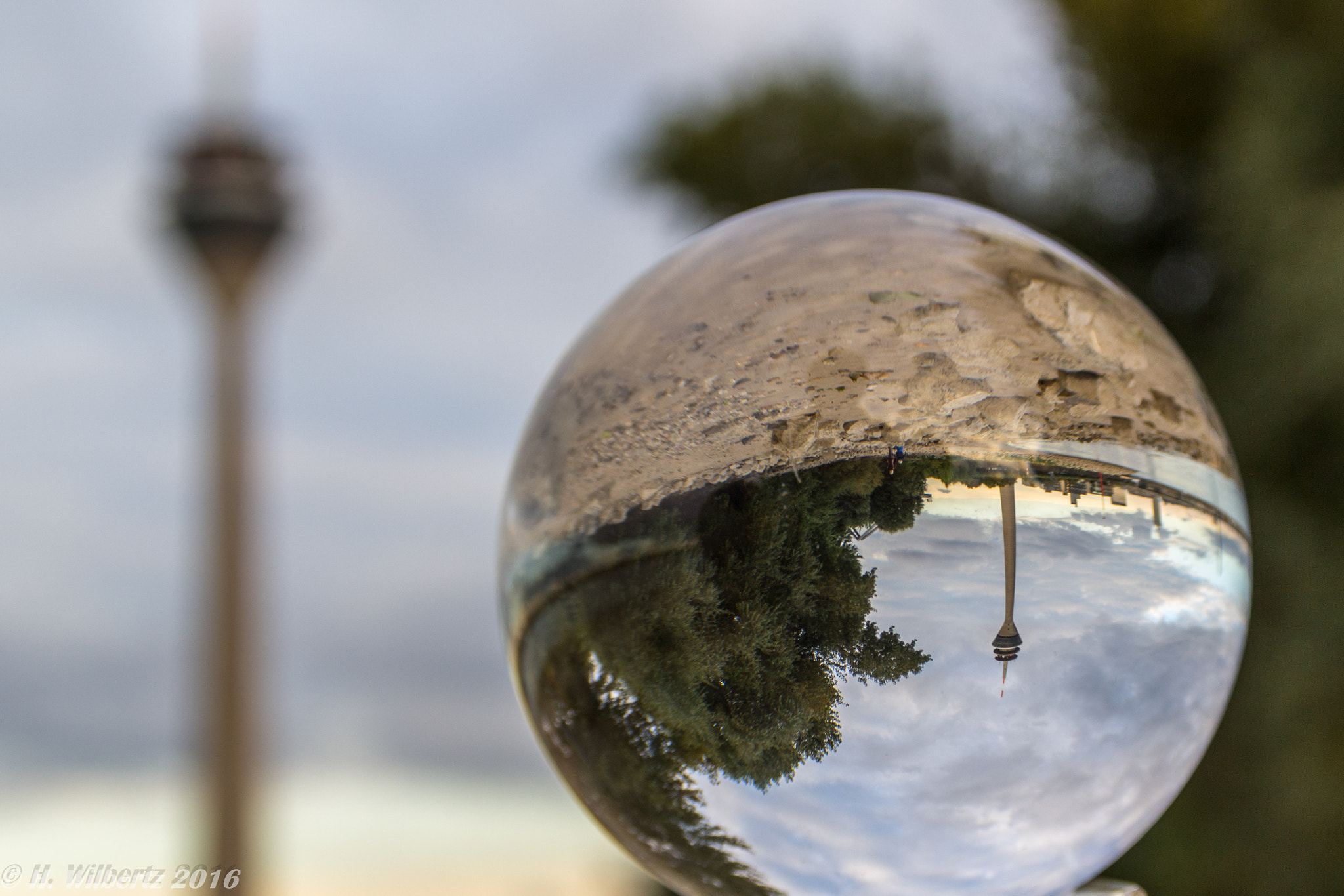 Sigma 18-125mm F3.8-5.6 DC OS HSM sample photo. Landmark in a glass sphere photography