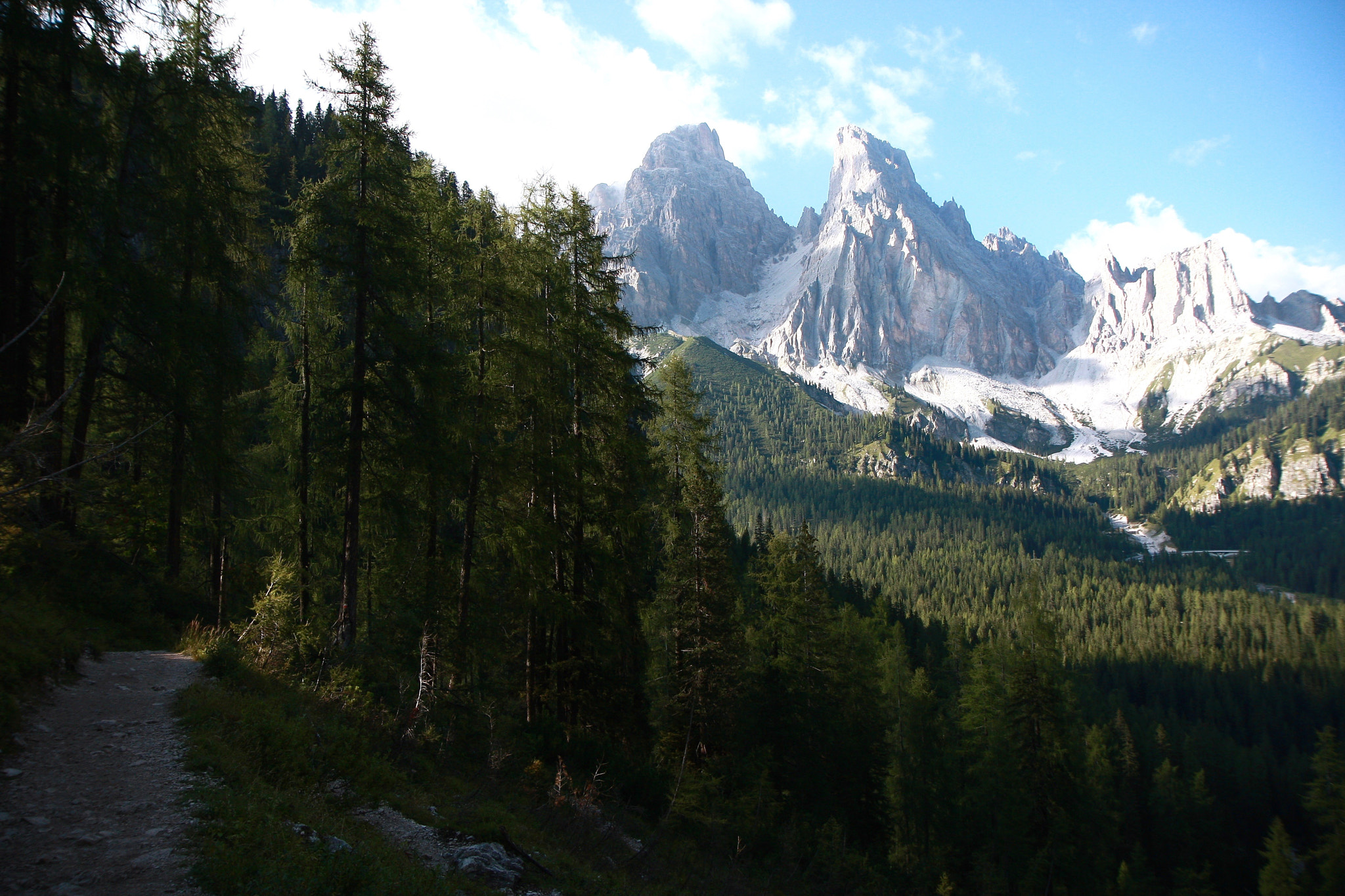 Canon EOS 40D sample photo. On the trail along dolomites photography