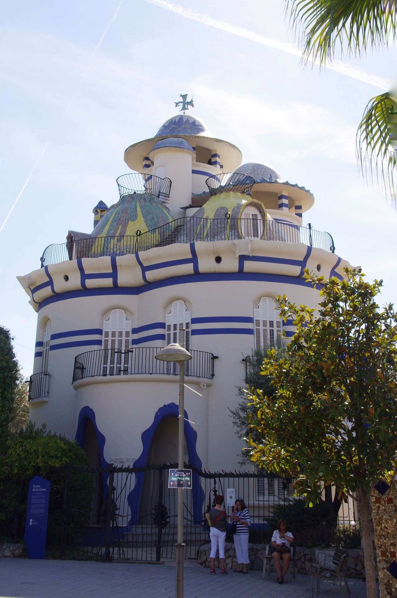 Pentax K-x + Sigma 18-200mm F3.5-6.3 DC sample photo. Torre de la creu, or "house of eggs" in sant joan despi near barcelona photography