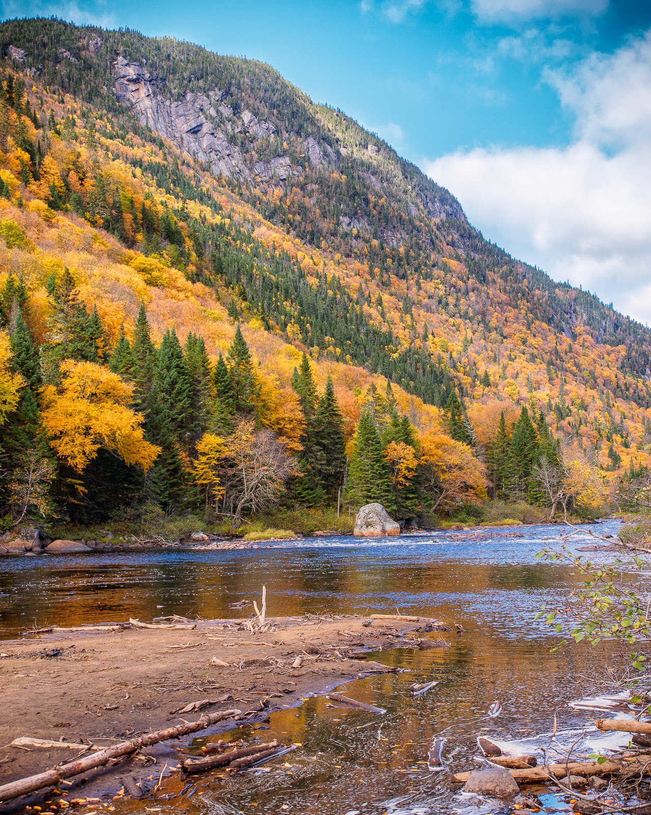 Olympus PEN E-P3 sample photo. Jacques cartier national park photography