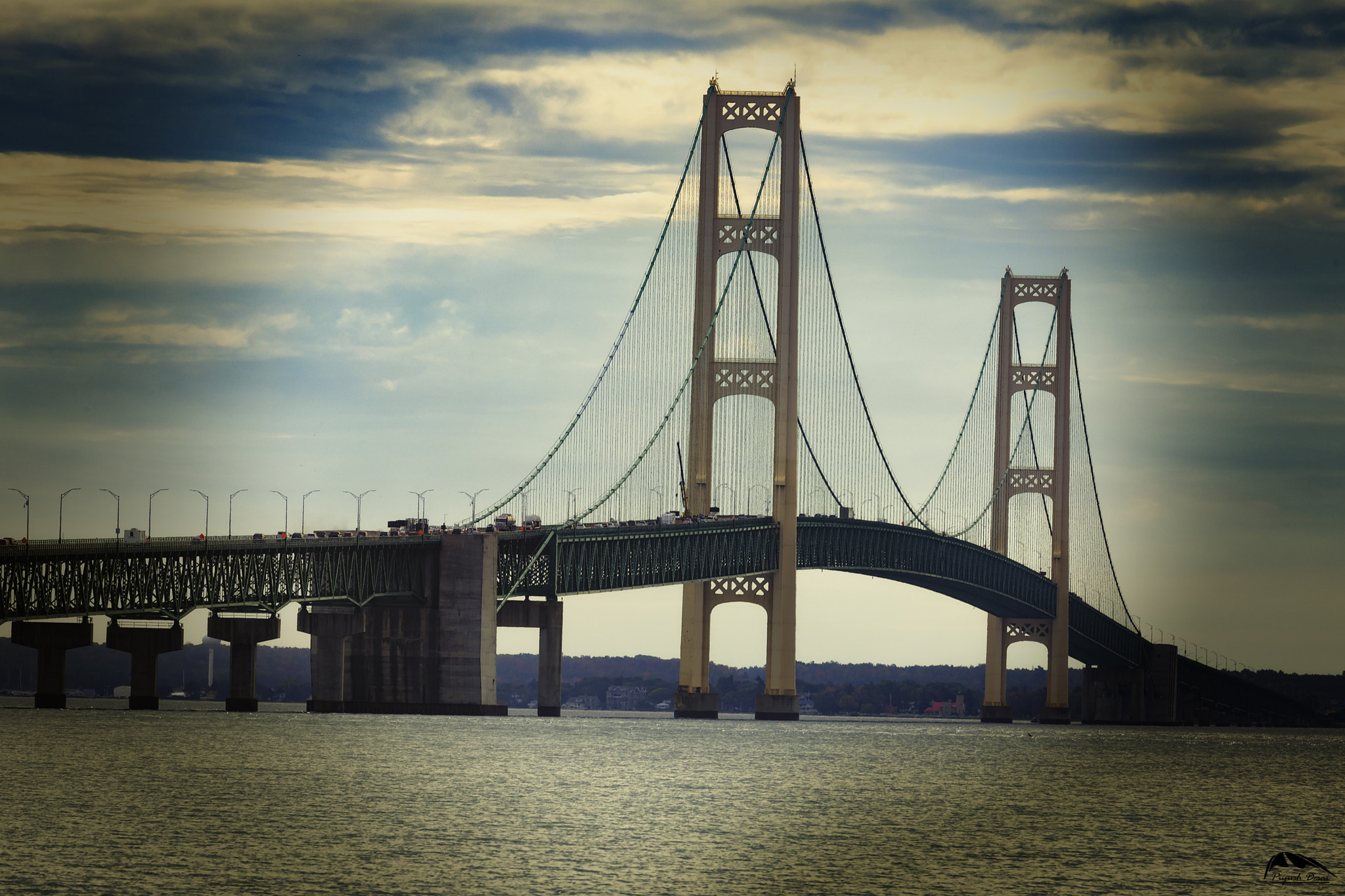 Canon EF 70-300mm F4-5.6L IS USM sample photo. Up-michigan-mackinac bridge photography