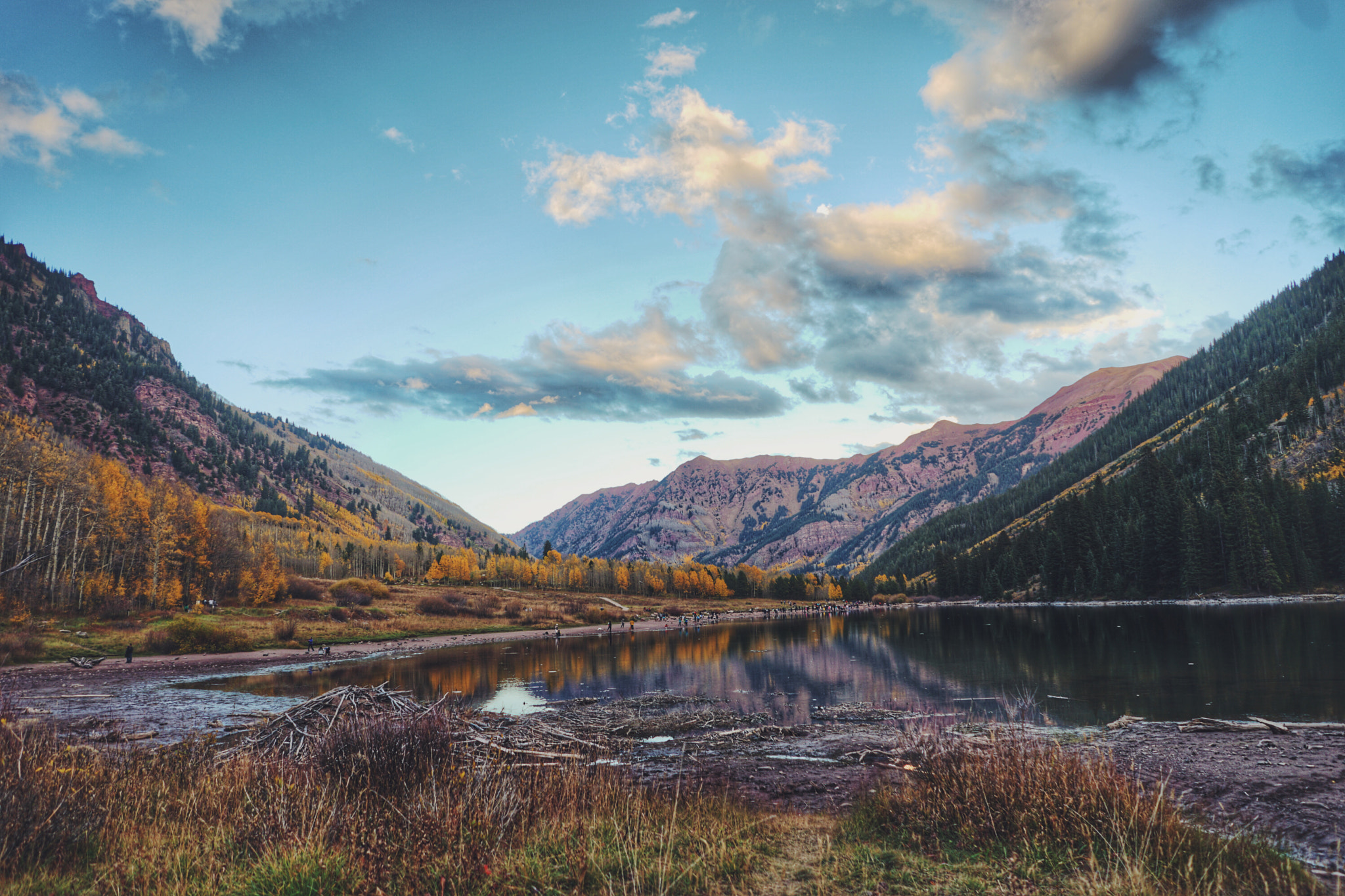 Sony FE 28mm F2 sample photo. Maroon bells, colorado photography