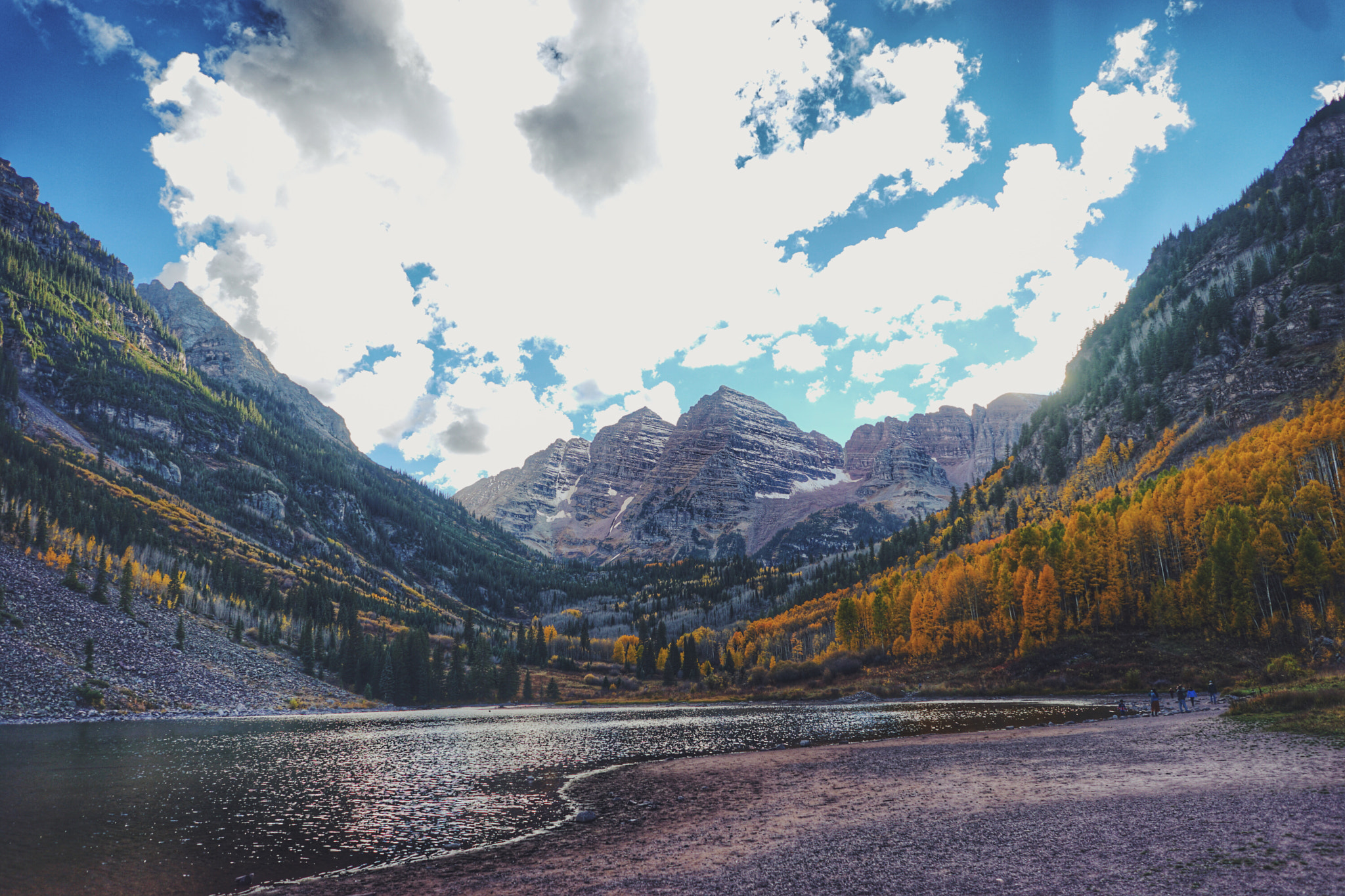 Sony a7 II + Sony FE 28mm F2 sample photo. Maroon bells, colorado photography
