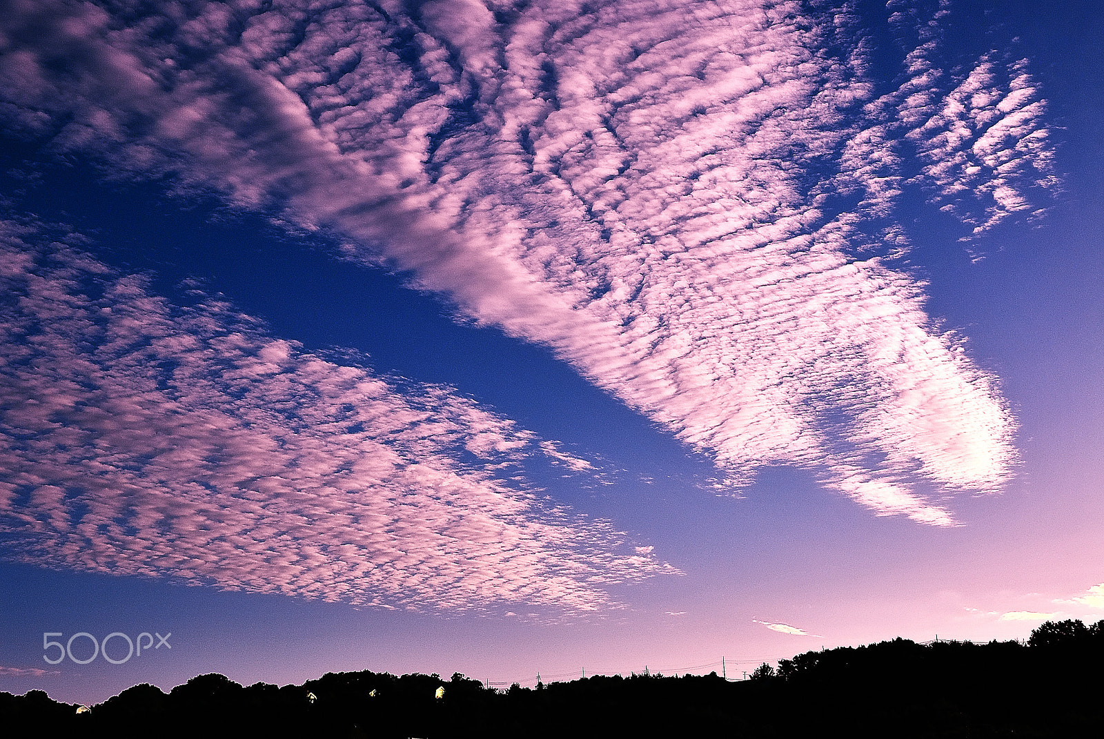 Nikon D200 sample photo. Dusk of autumn clouds photography