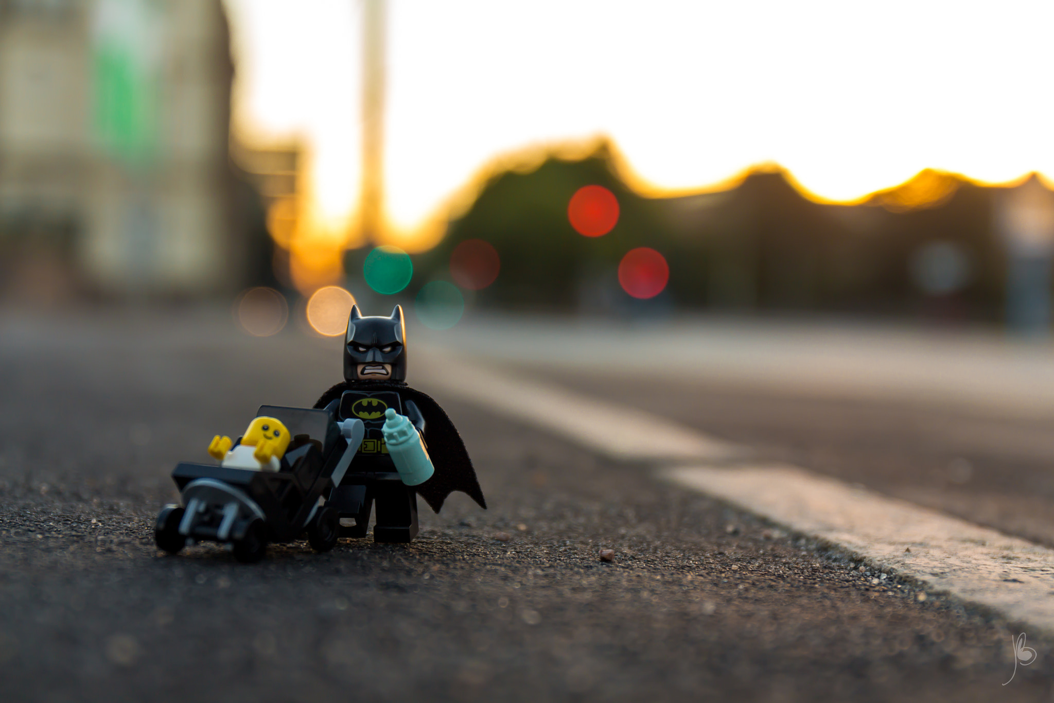 Canon EF 24-70mm F4L IS USM sample photo. Batman hates babysitting photography