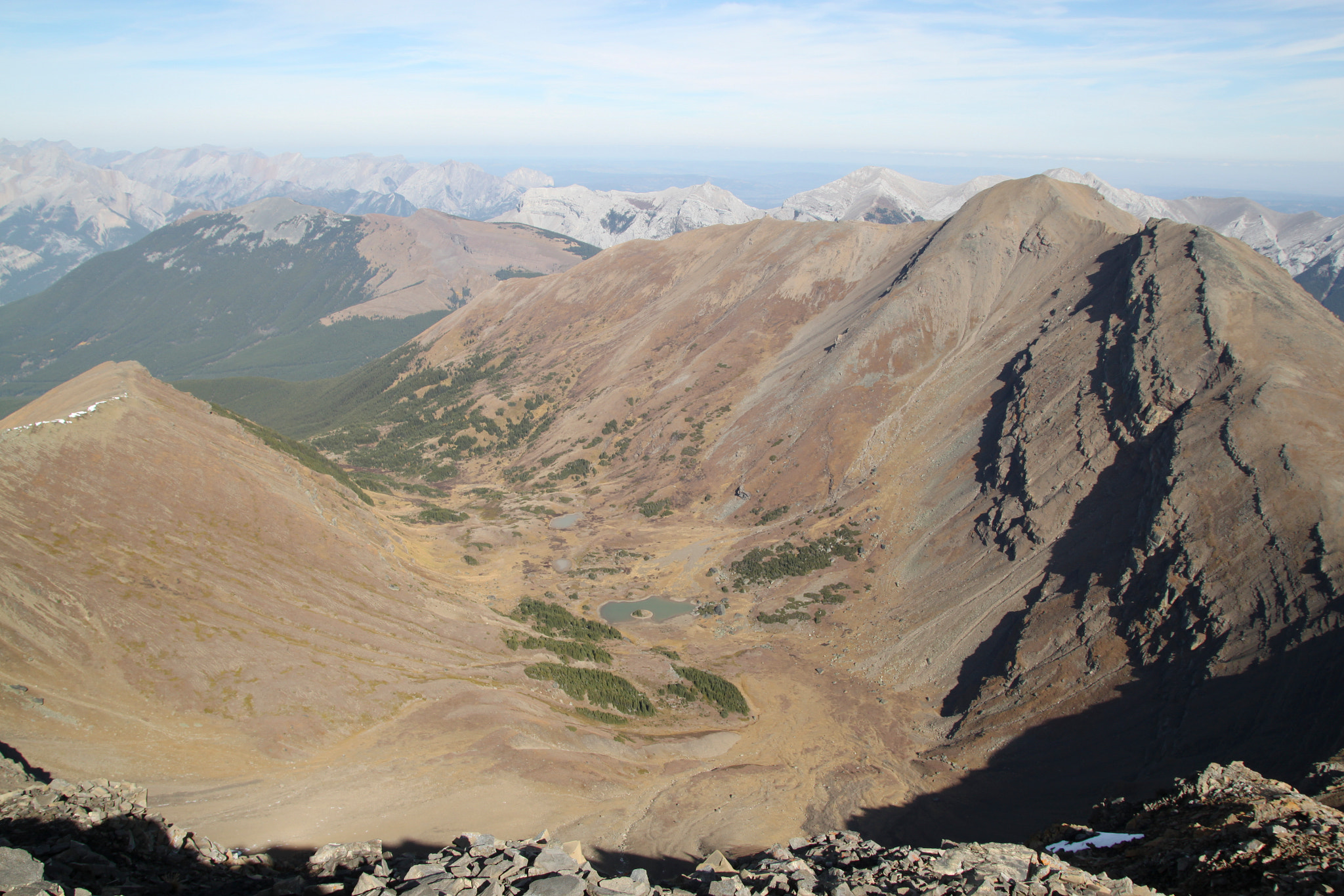 View behind the Centennial Ridge