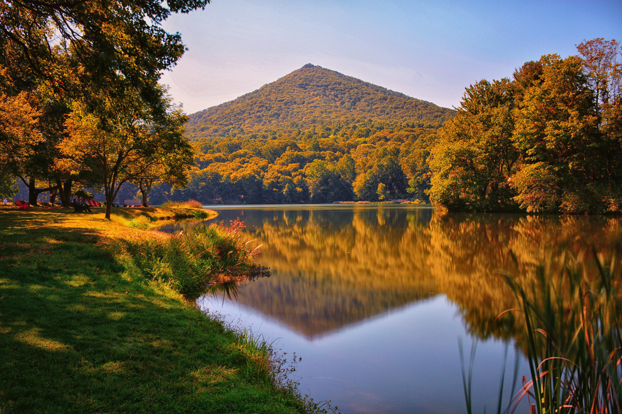 Sigma 18-50mm F2.8-4.5 DC OS HSM sample photo. Abbott lake reflections photography