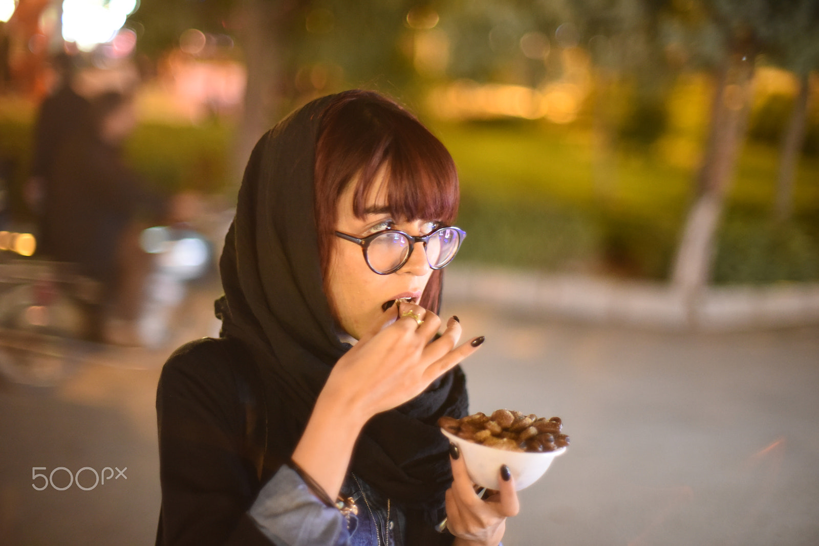Manual Lens No CPU sample photo. Beauty eating normaly photography
