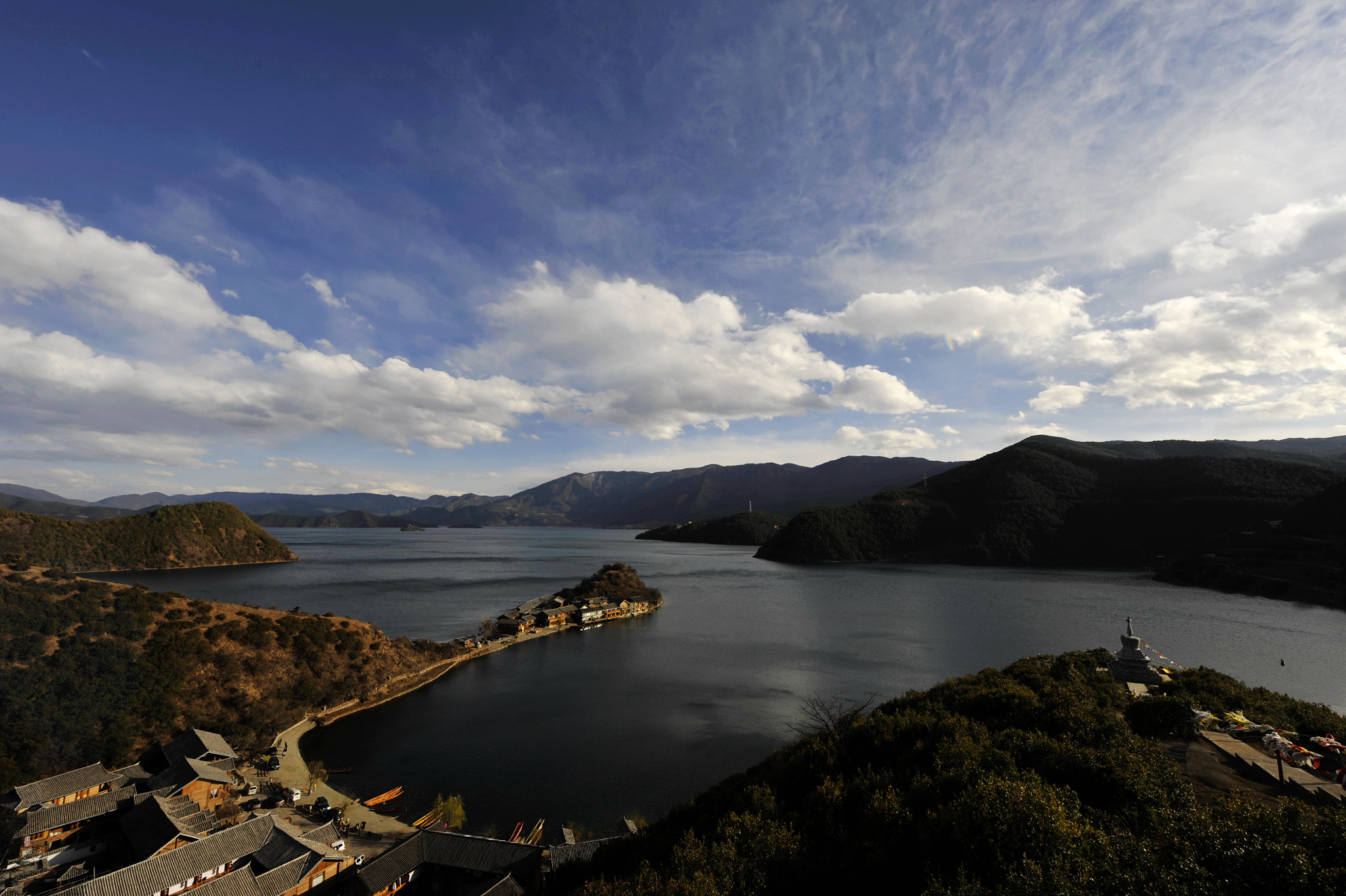 Nikon D3 sample photo. Lugu lake scenery 1 photography