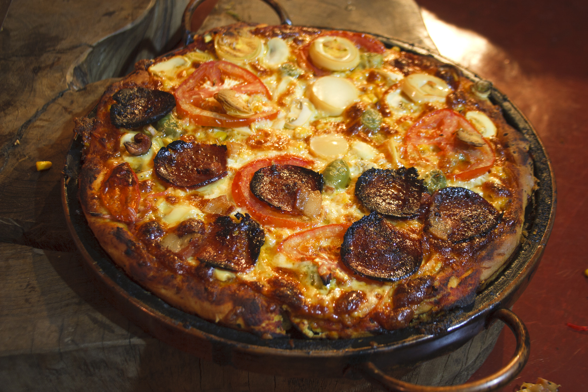 Canon EOS 30D sample photo. Pizza photography