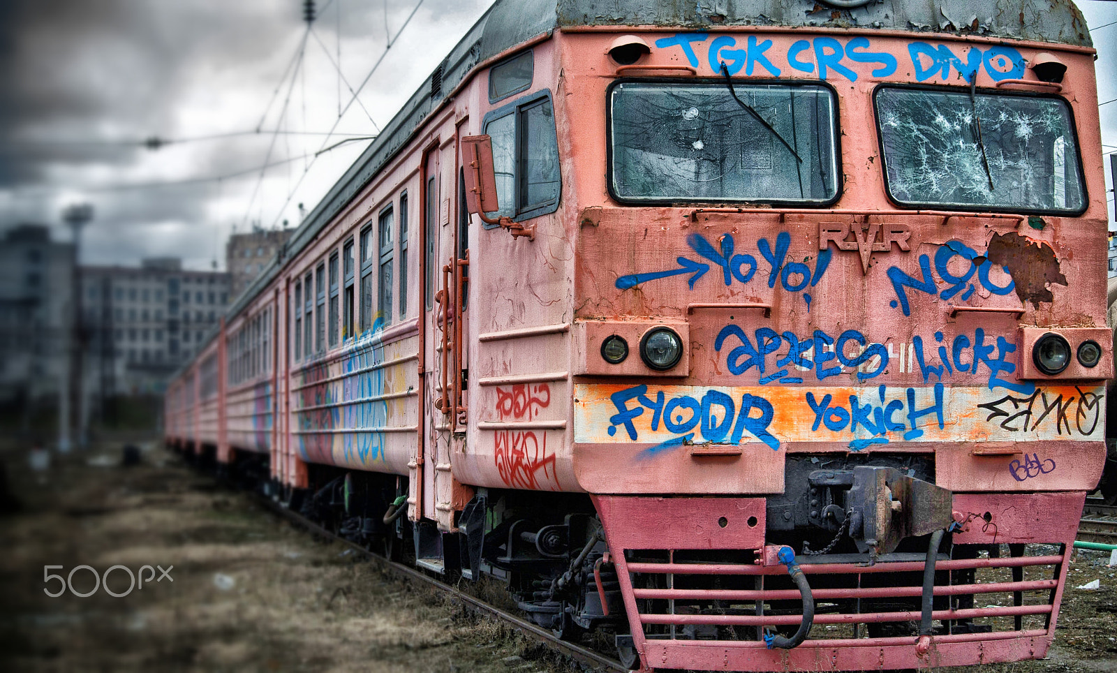 Nikon 1 Nikkor VR 30-110mm F3.8-5.6 sample photo. The harsh russian train photography