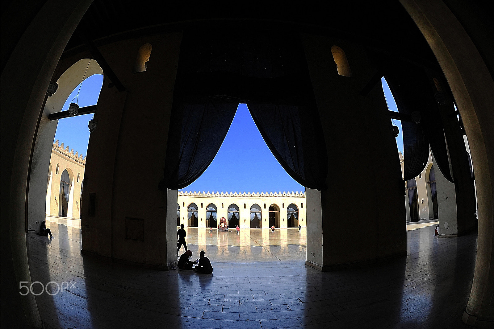 Nikon D3S + Nikon AF DX Fisheye-Nikkor 10.5mm F2.8G ED sample photo. Hakim mosque photography