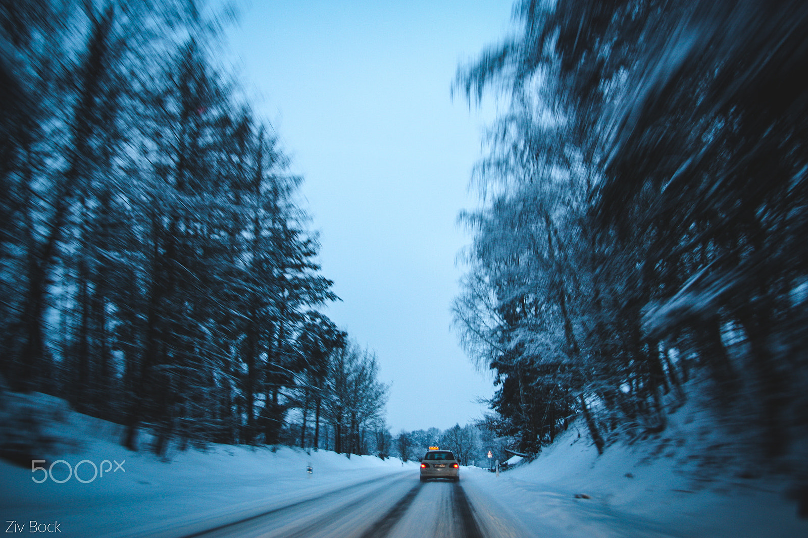 Sigma 17-70mm F2.8-4 DC Macro OS HSM sample photo. Icy taxi photography