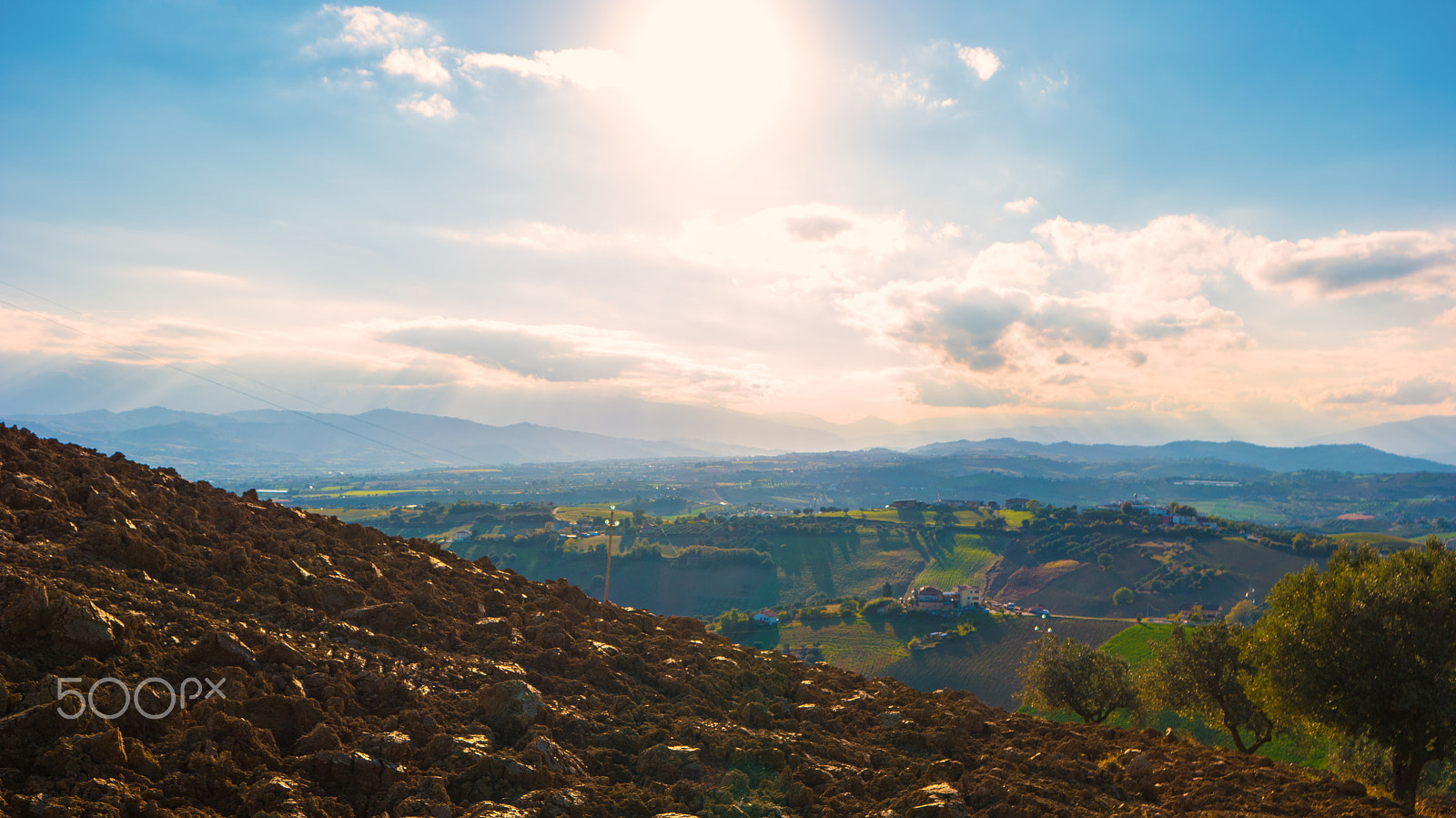 Samsung NX500 sample photo. Sunset in the abruzzen photography
