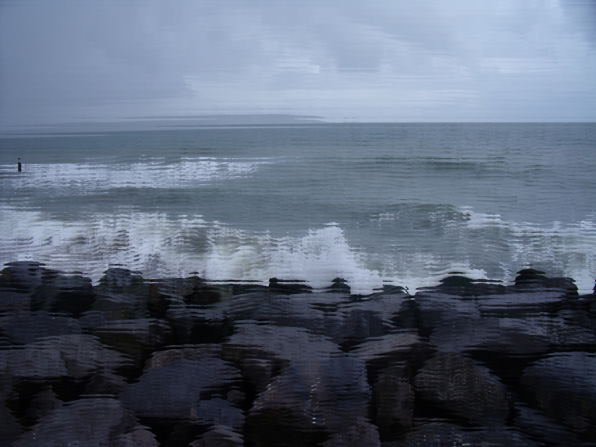 Fujifilm FinePix J210 sample photo. Wet day on the coast photography