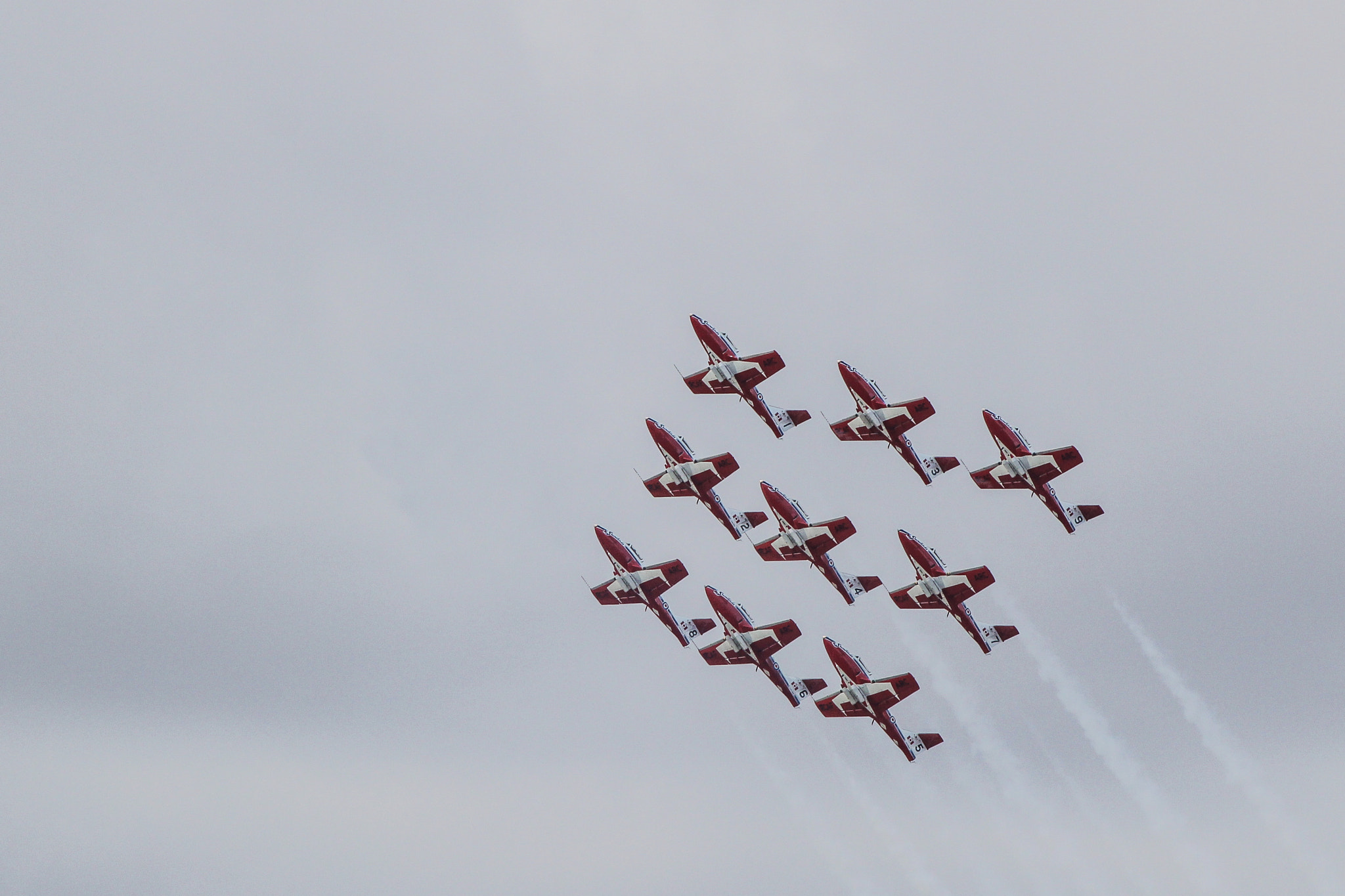Canon EOS 60D + Canon EF 400mm F5.6L USM sample photo. Rcaf snowbirds photography