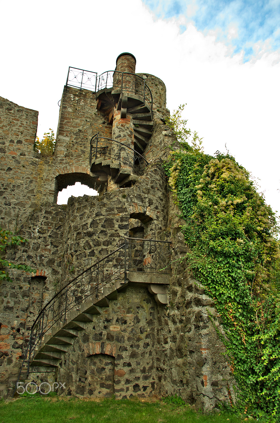 Pentax K-30 sample photo. Spiral staircase photography