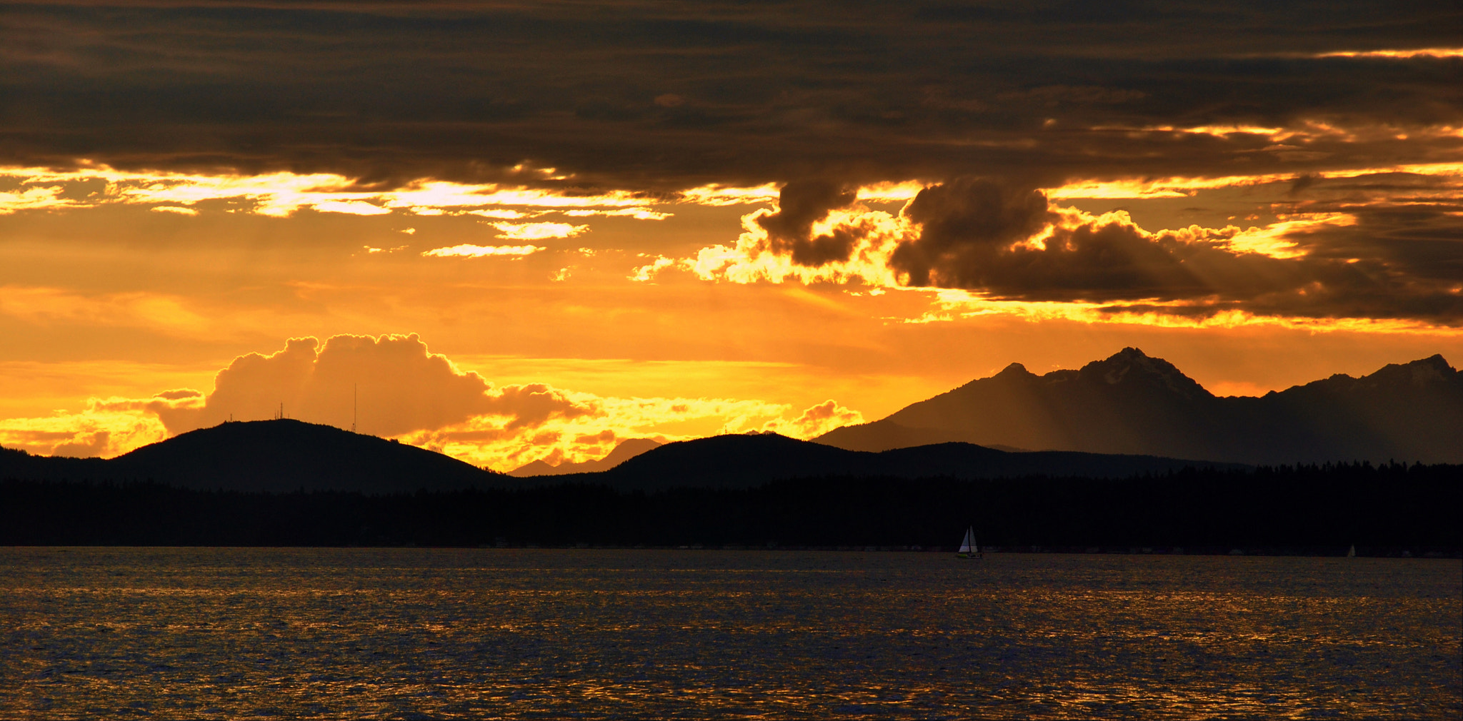 Nikon D3000 sample photo. Golden sunset photography