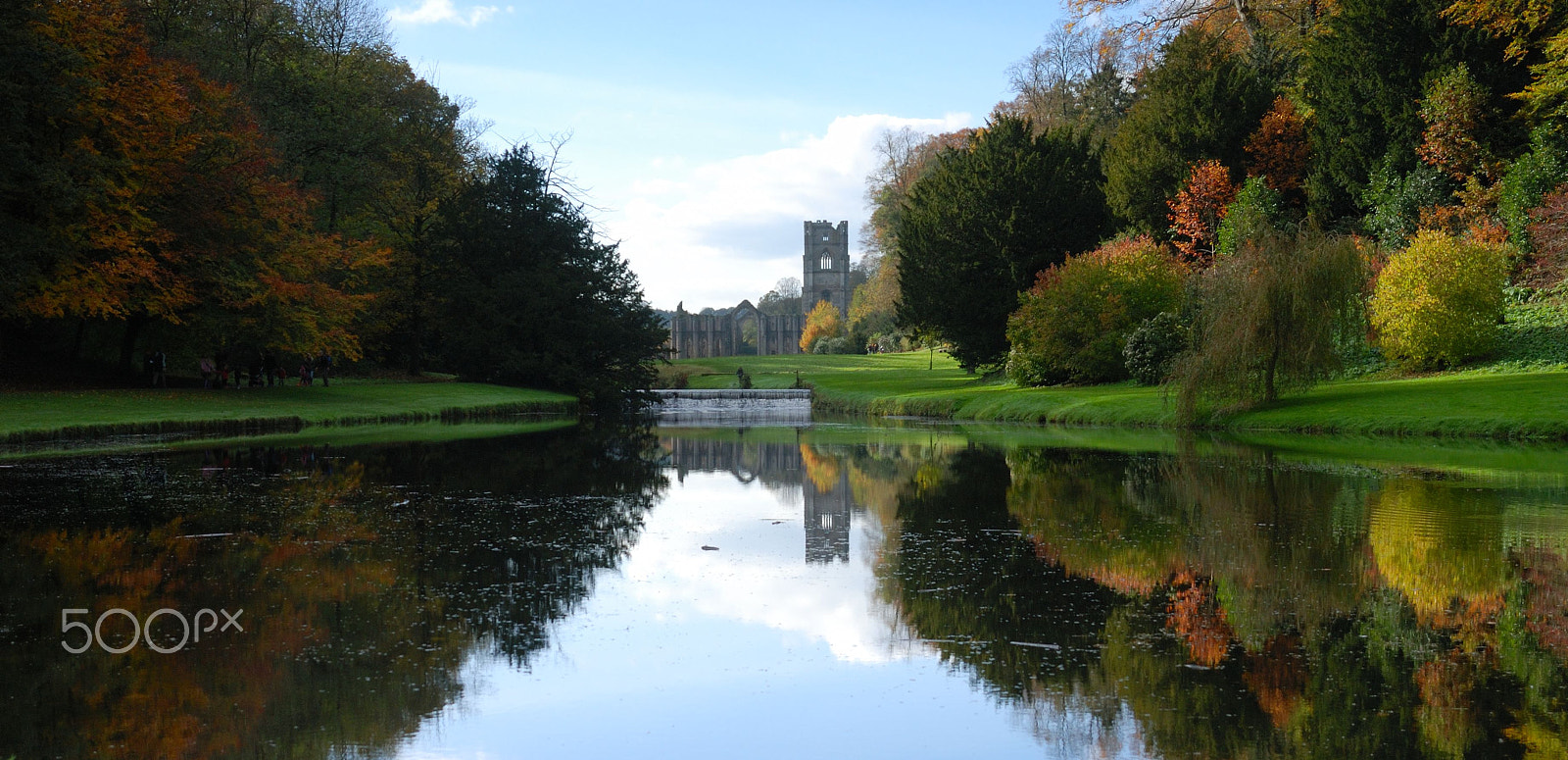 AF Zoom-Nikkor 28-105mm f/3.5-4.5D IF sample photo. Fountains abbey photography
