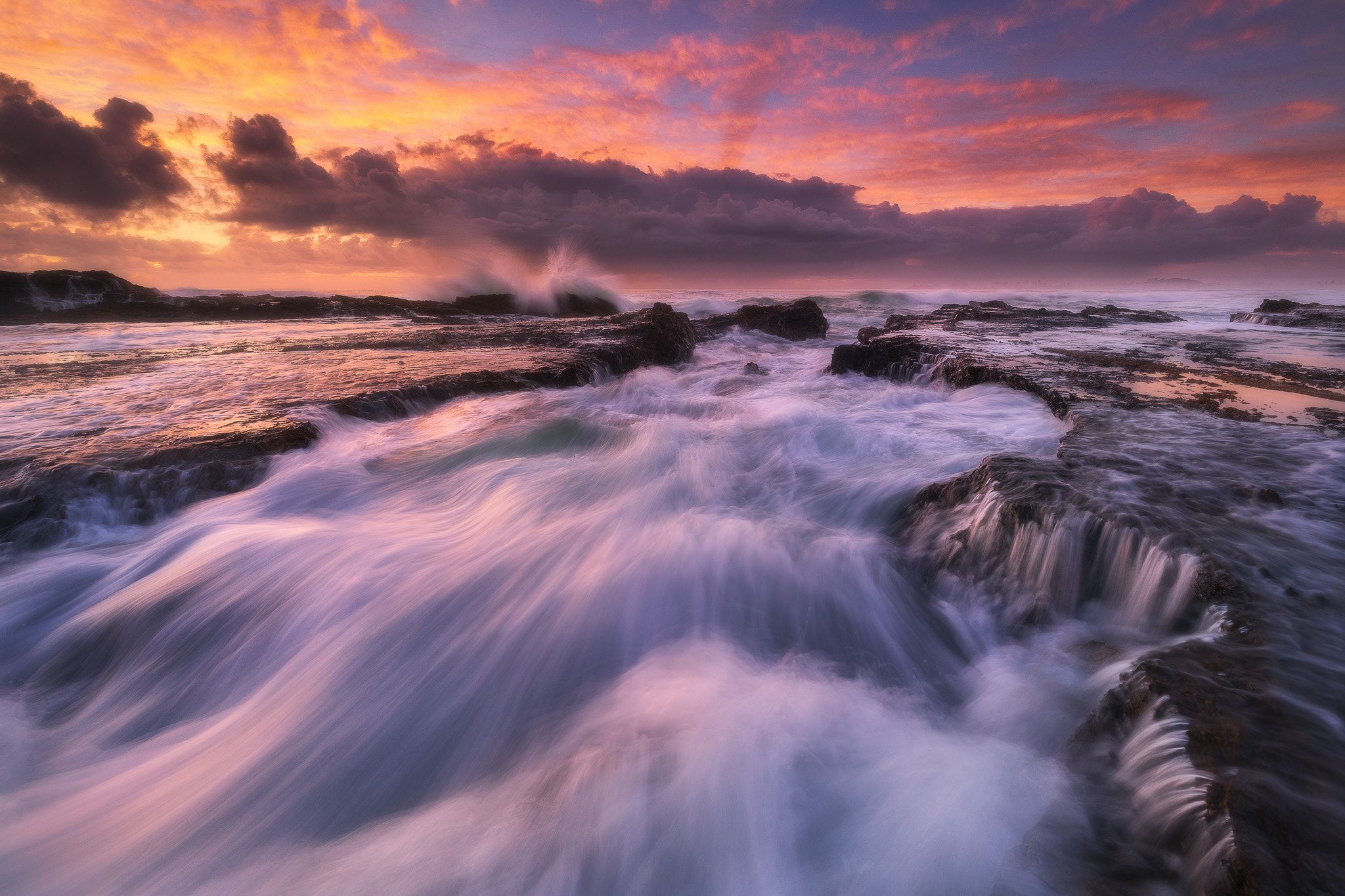 Sony a7R II + Canon EF 16-35mm F4L IS USM sample photo. Currumbin surge photography