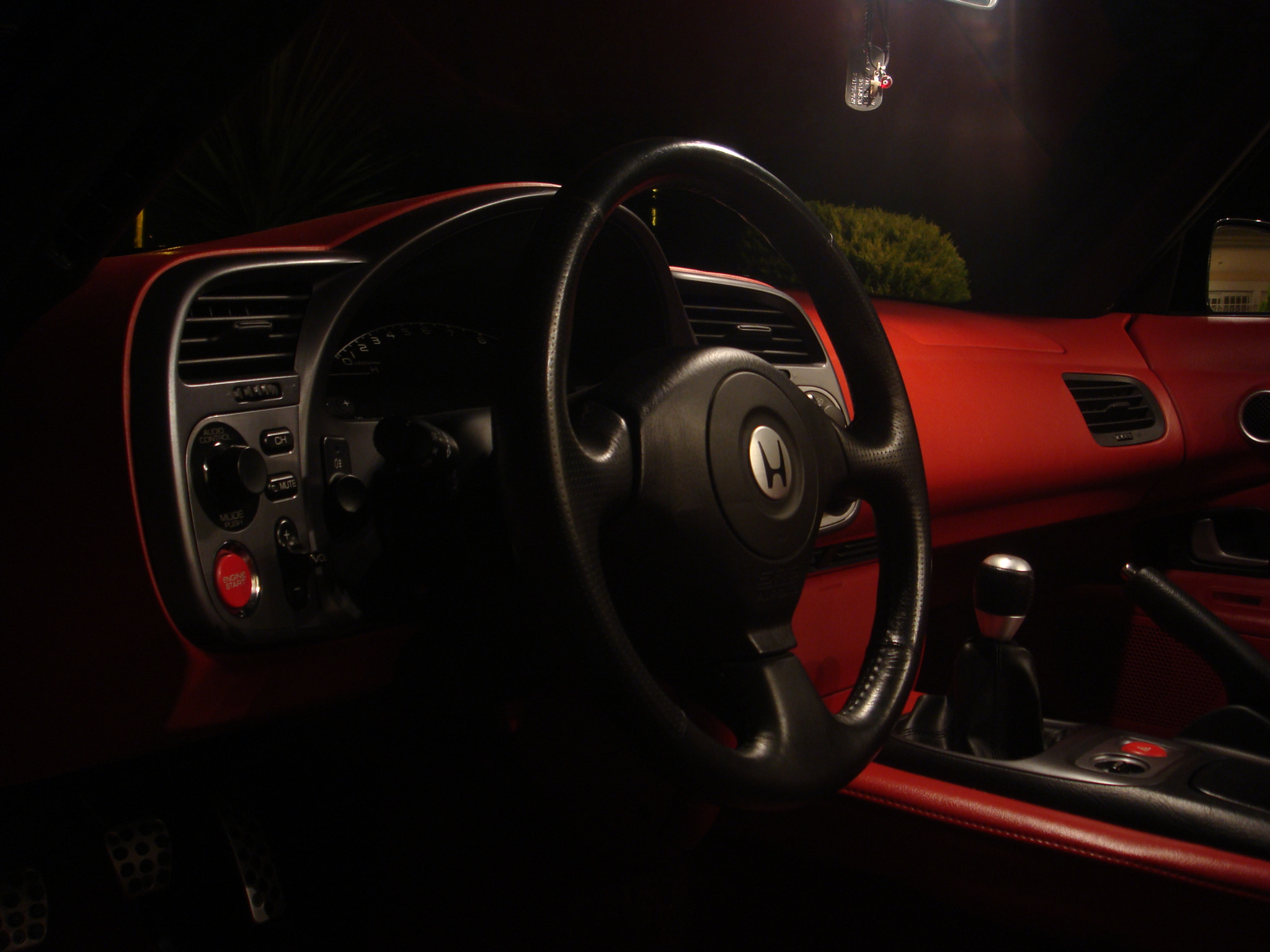 Sony DSC-T70 sample photo. Honda s2000 full red interior shot photography
