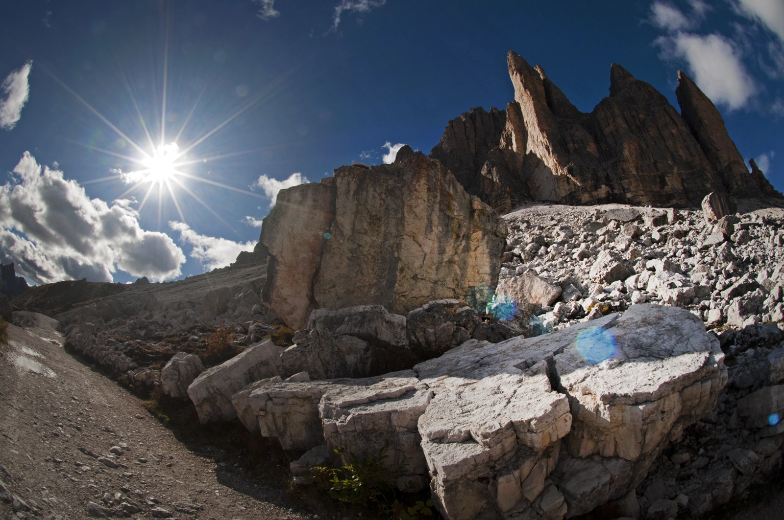 Nikon D90 + Nikon AF DX Fisheye-Nikkor 10.5mm F2.8G ED sample photo. Tre cime di lavaredo photography