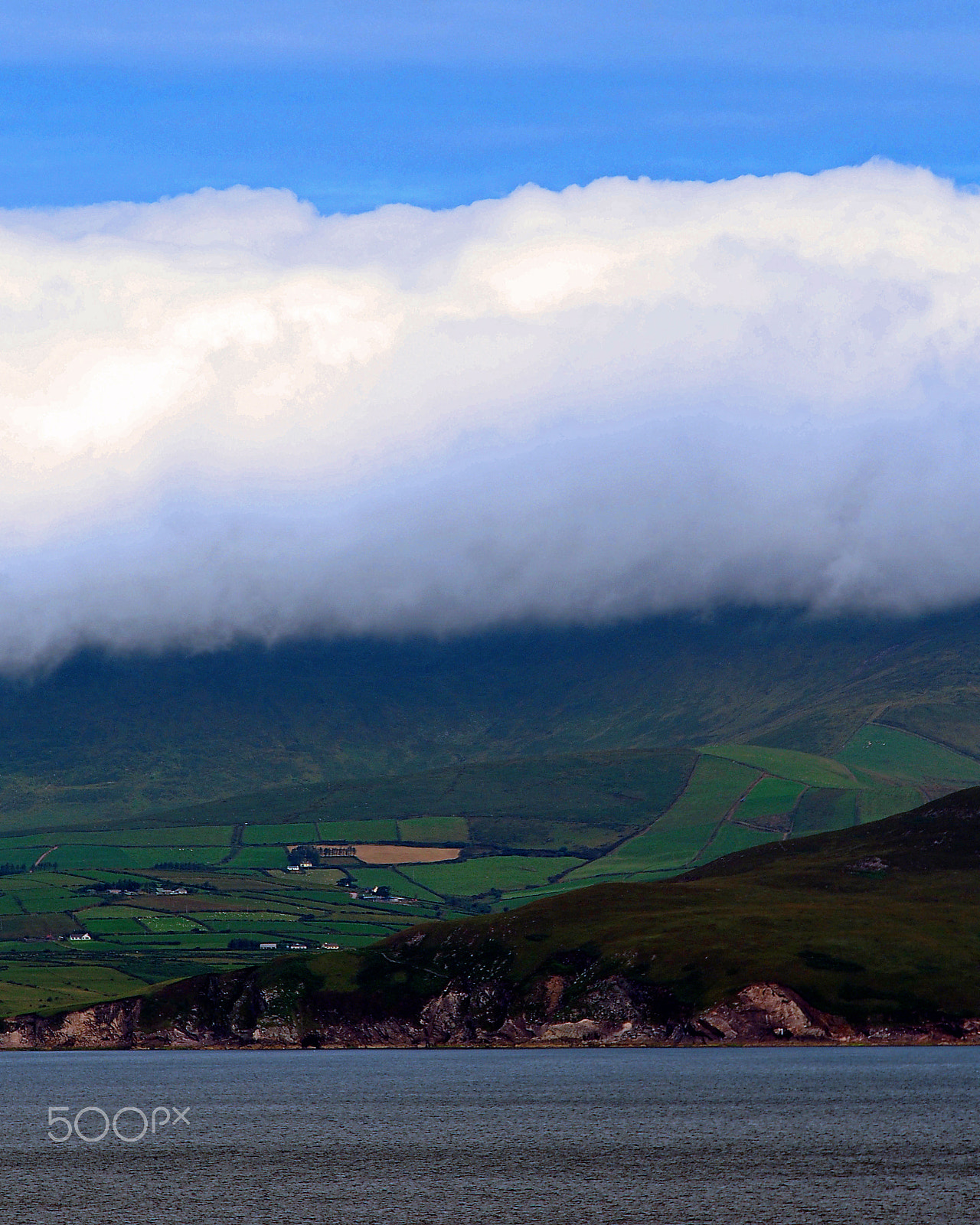 Olympus PEN E-PM2 + Olympus M.Zuiko Digital ED 40-150mm F4-5.6 R sample photo. Ring of kerry landscape - sky, clouds, land & sea photography