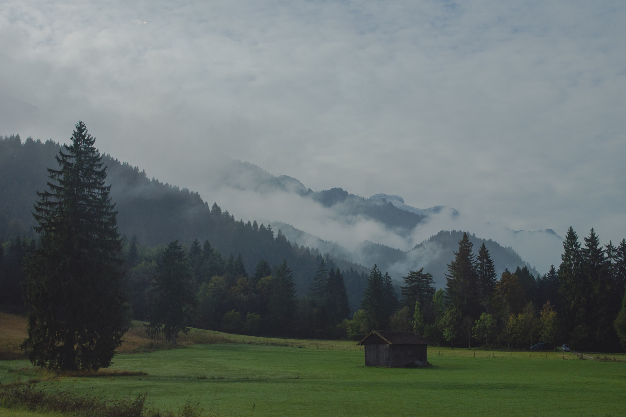 Sigma 24-70mm F2.8 EX DG HSM sample photo. Misty mountain photography