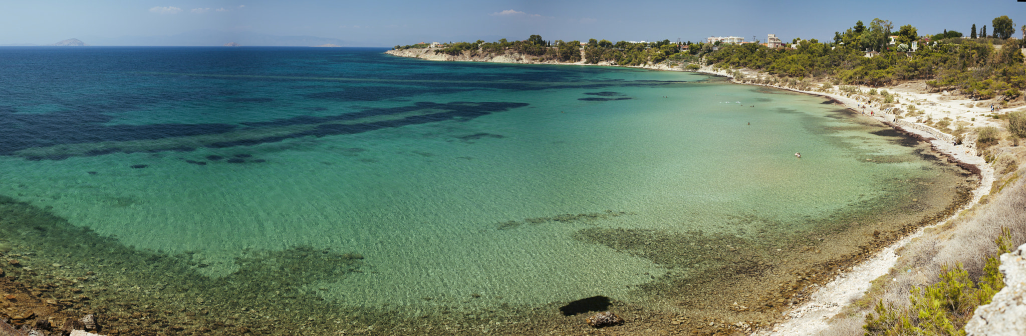 Canon EF 28-70mm f/3.5-4.5 sample photo. View at aegina beach photography
