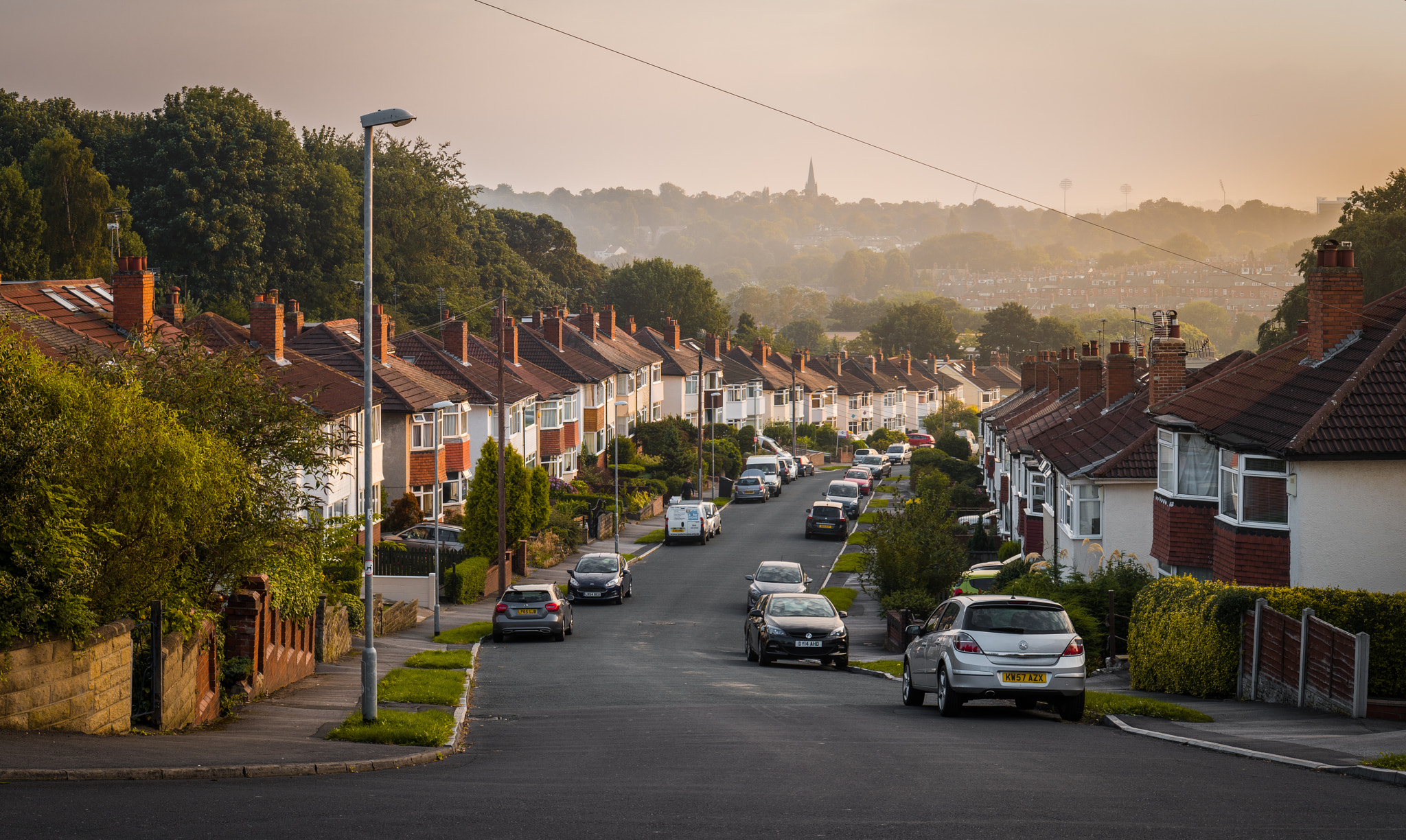 Panasonic Lumix G 42.5mm F1.7 ASPH Power OIS sample photo. Meanwood road sunset leeds photography