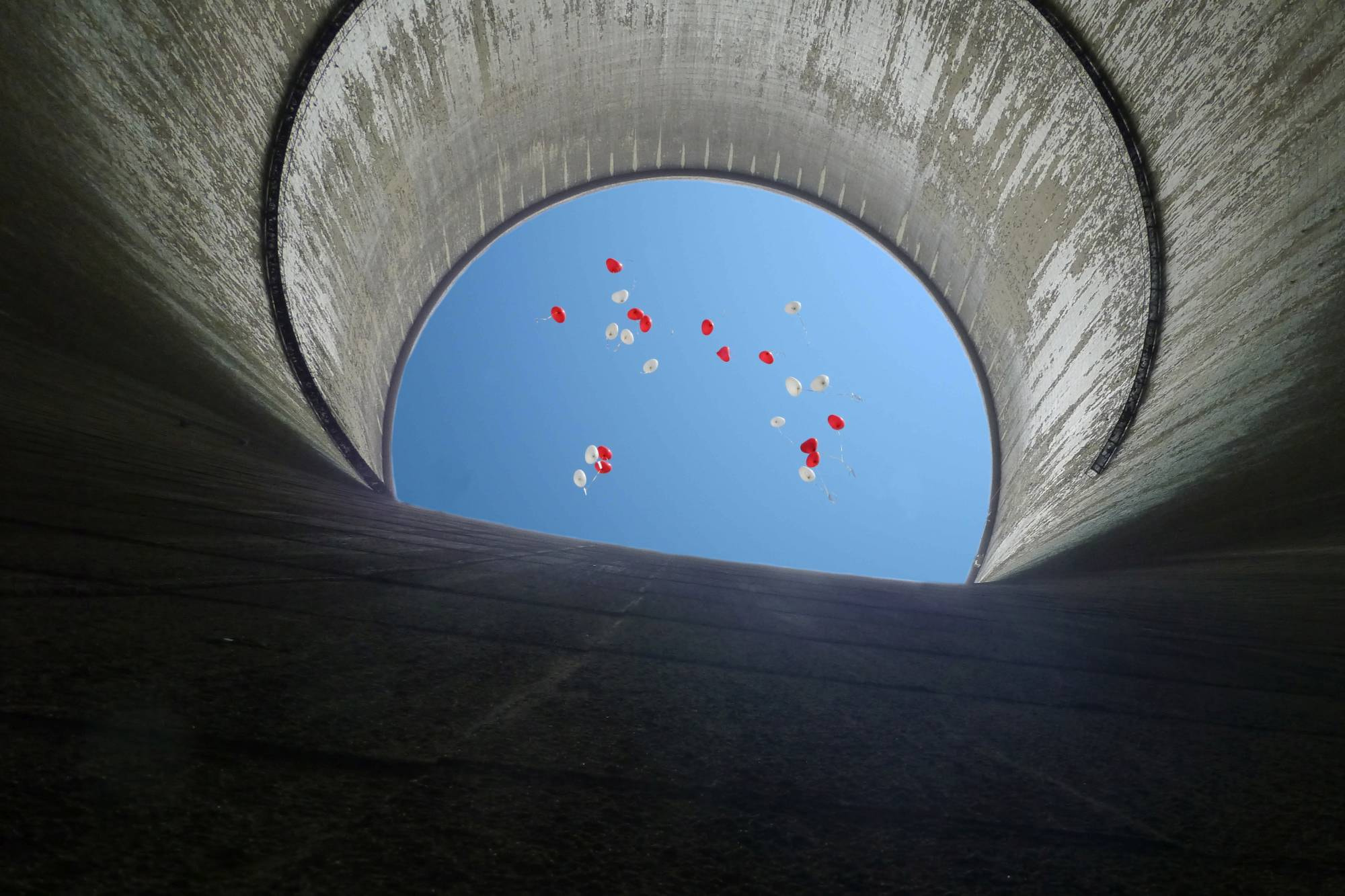 Panasonic DMC-TZ31 sample photo. Cooling tower balloons photography