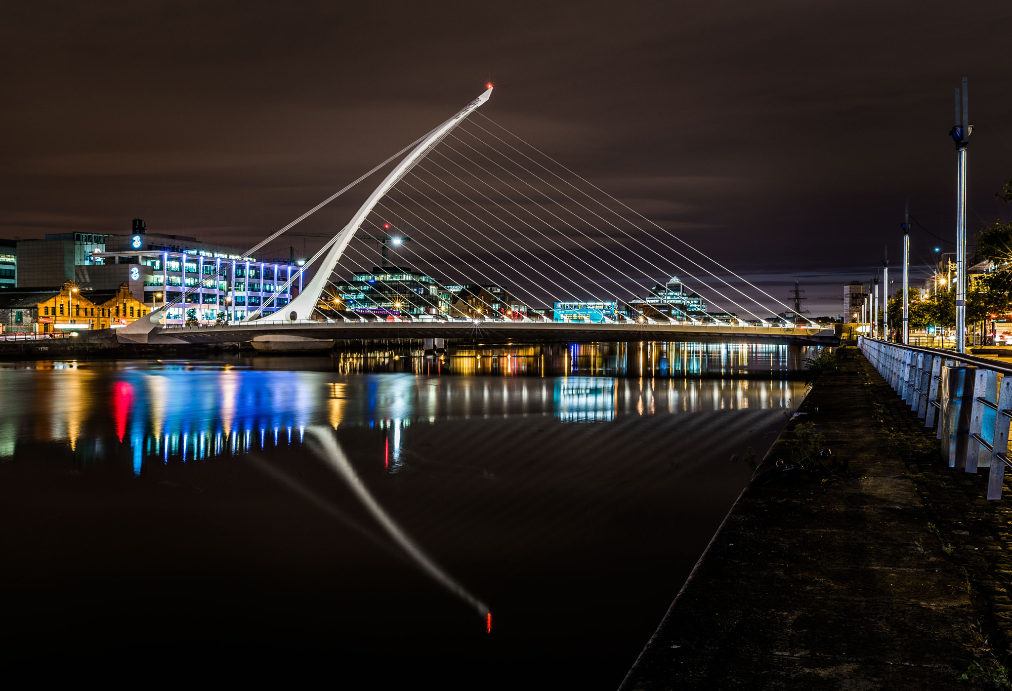Nikon D750 + Sigma 24-70mm F2.8 EX DG Macro sample photo. Samuel beckett bridge, dublin city, ireland photography