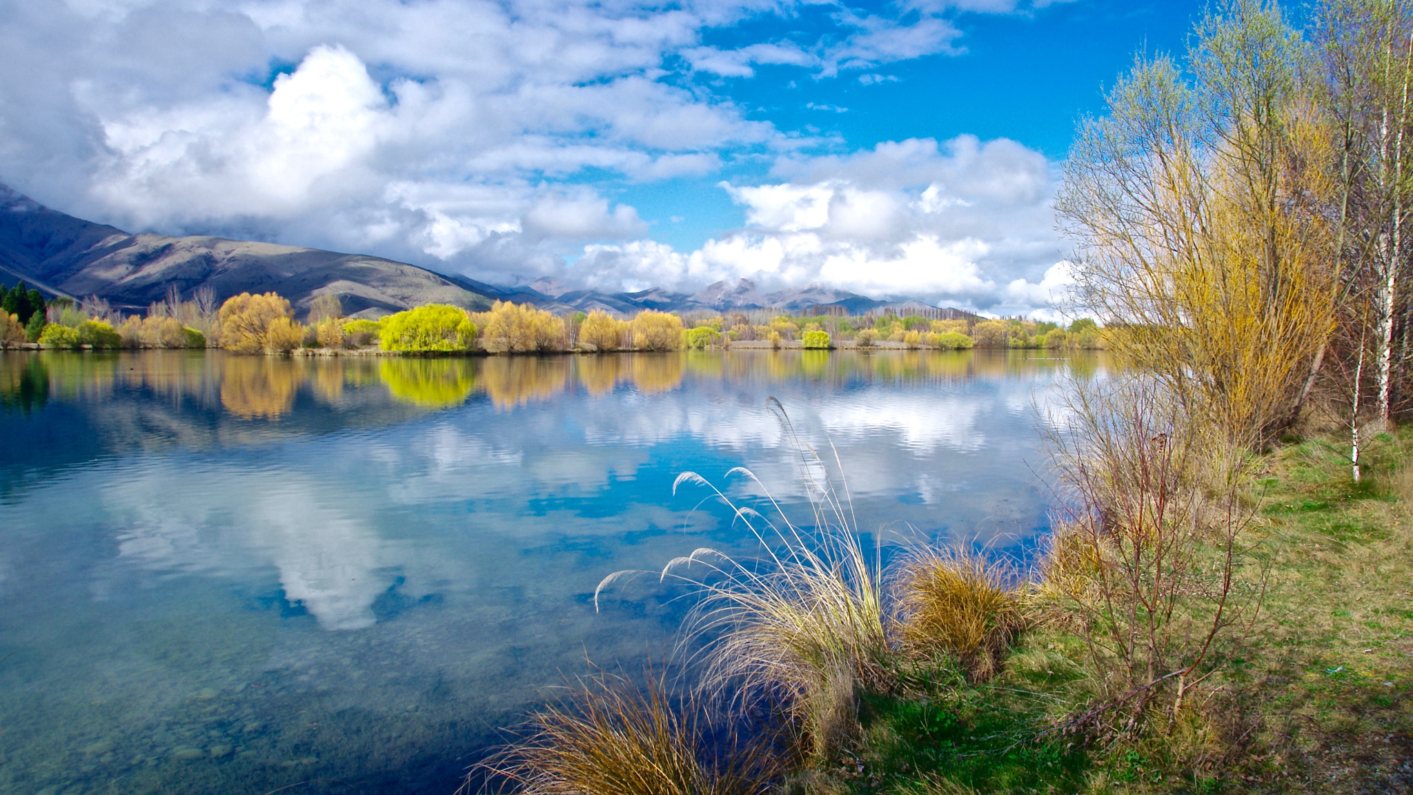 Pentax K-7 sample photo. Beautiful reflection at twizel, nz photography
