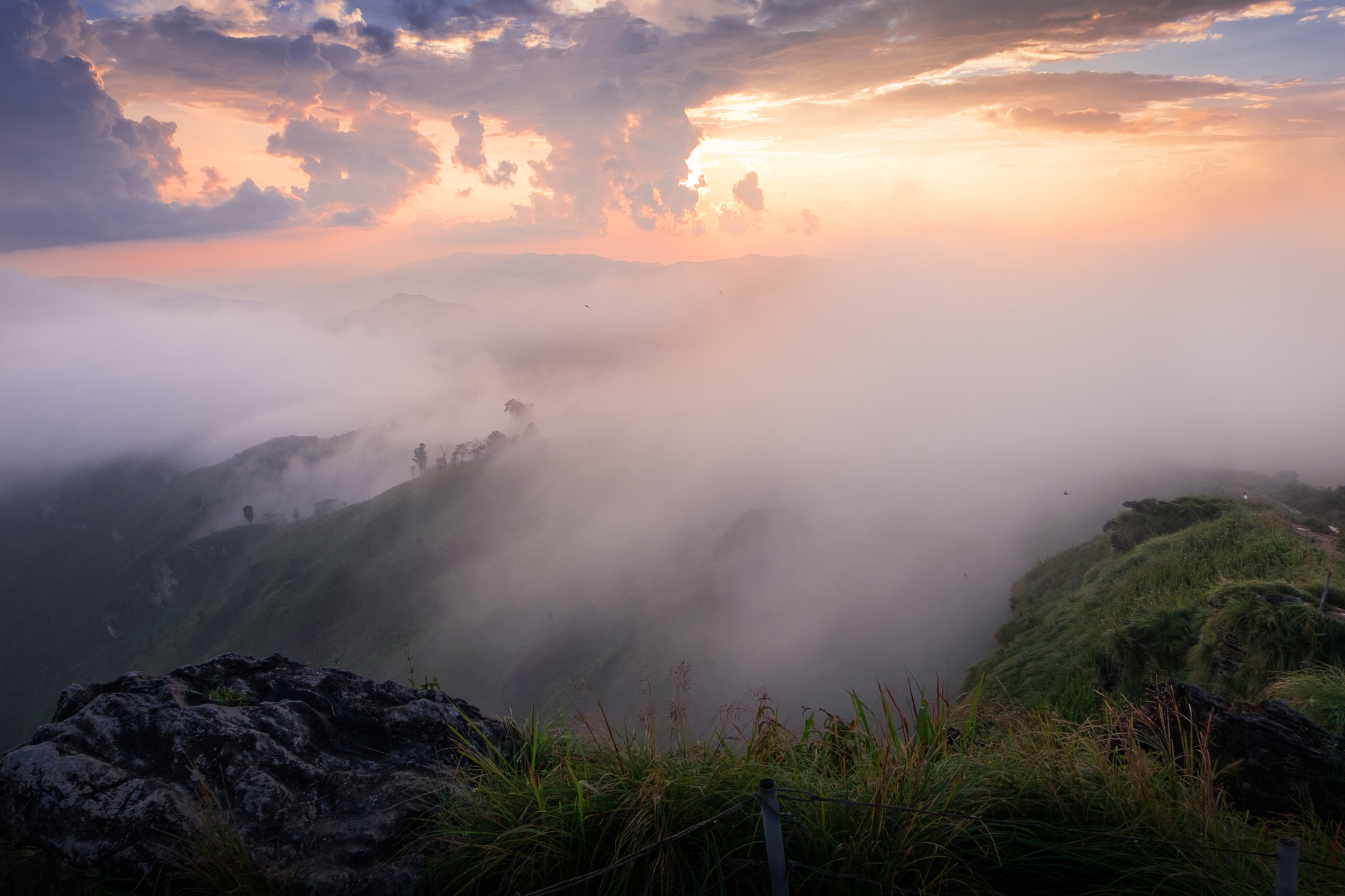 Fujifilm XC 16-50mm F3.5-5.6 OIS sample photo. Sunrise at phu chi fa in chiangrai,thailand photography