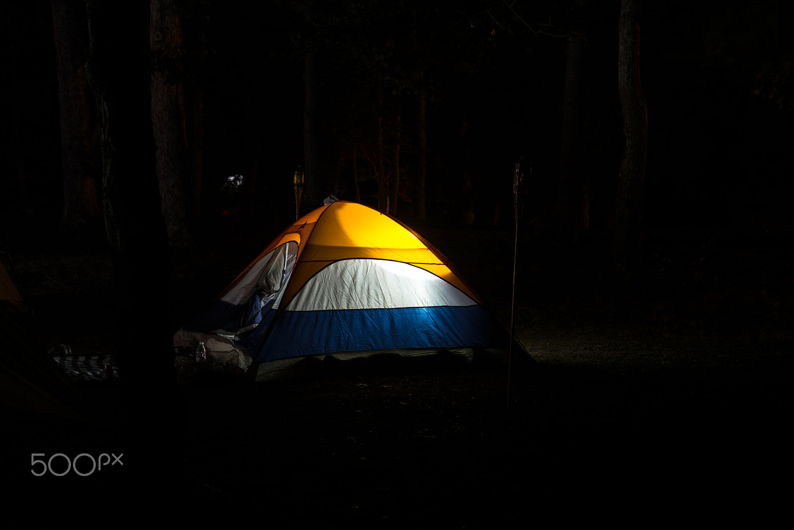Nikon D750 + AF Zoom-Nikkor 35-70mm f/2.8D sample photo. Camping at night photography