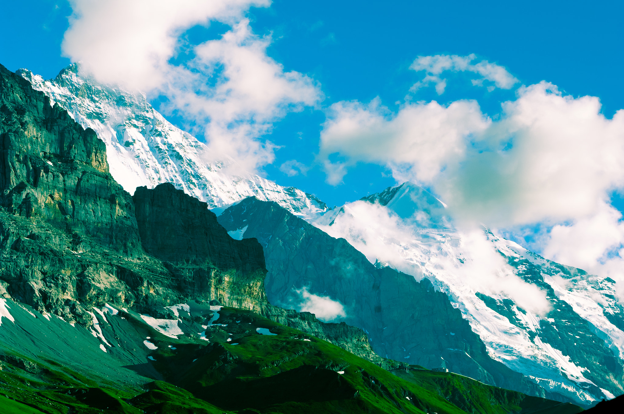 Nikon D2X sample photo. Summer in the swiss mountains - bernese alps photography