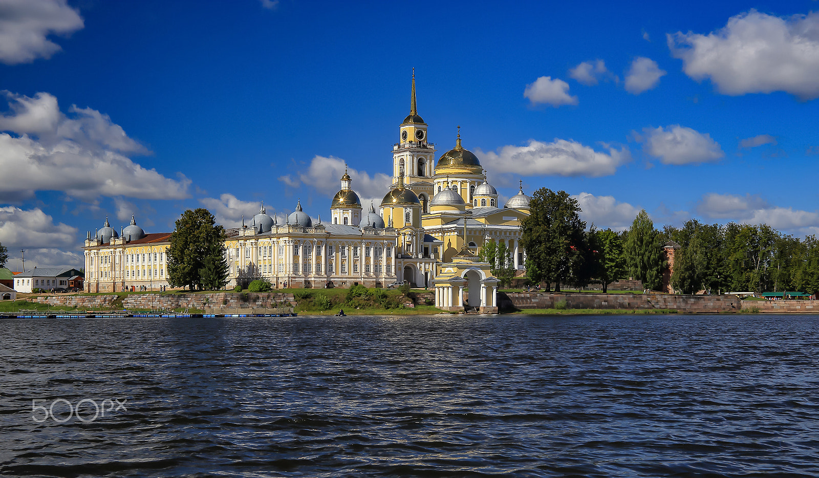 Canon EF 28-80mm f/2.8-4L sample photo. View from the lake_nilov monastery_2016 photography