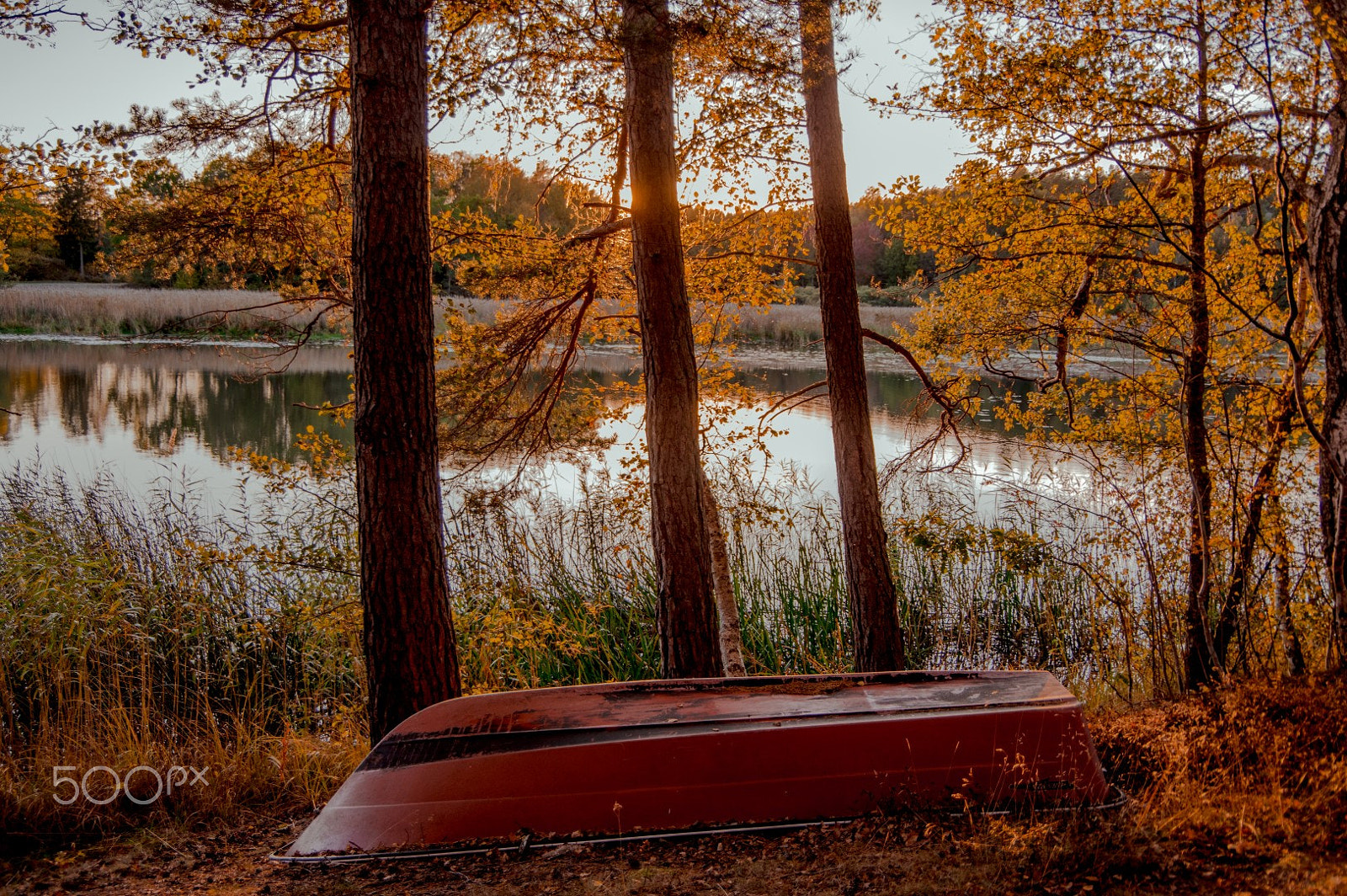 Pentax K-3 II sample photo. Boat at lake photography